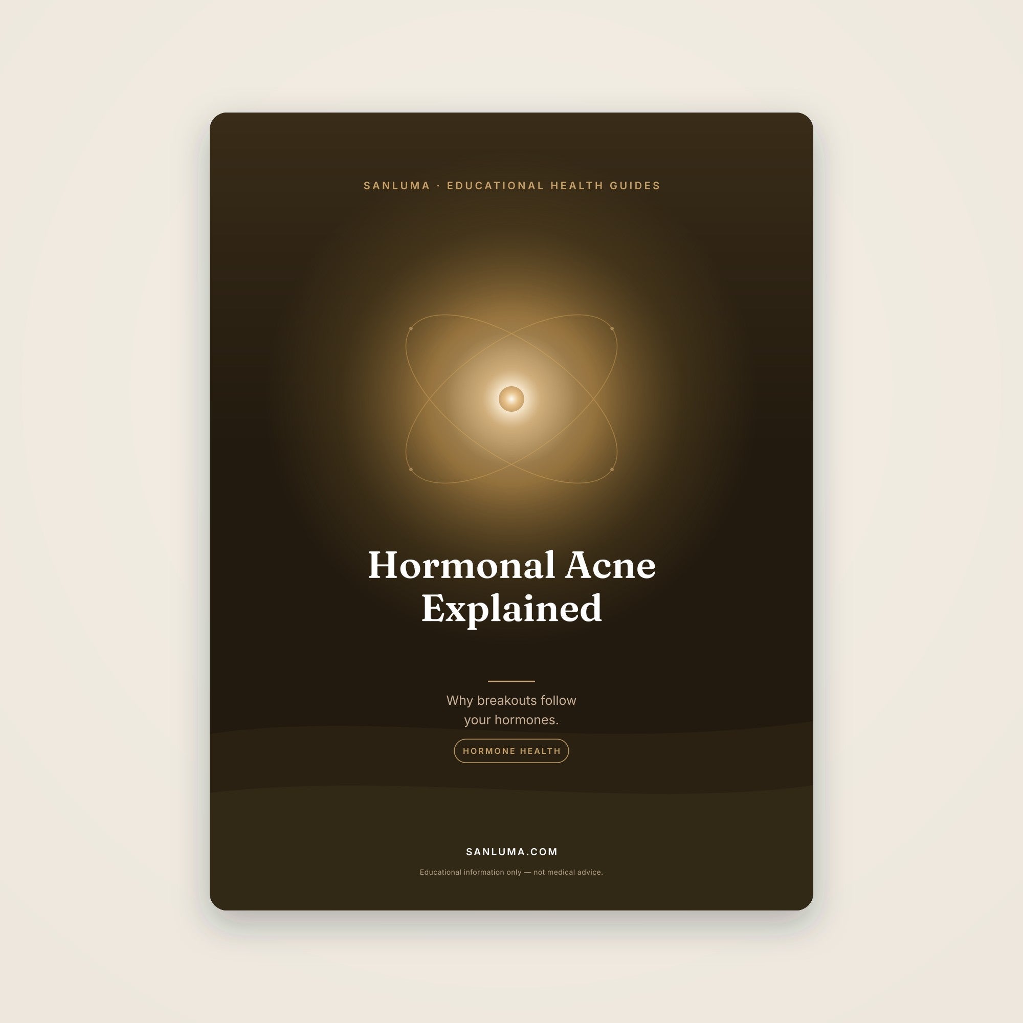 Hormonal Acne Explained | SanLuma health guide cover