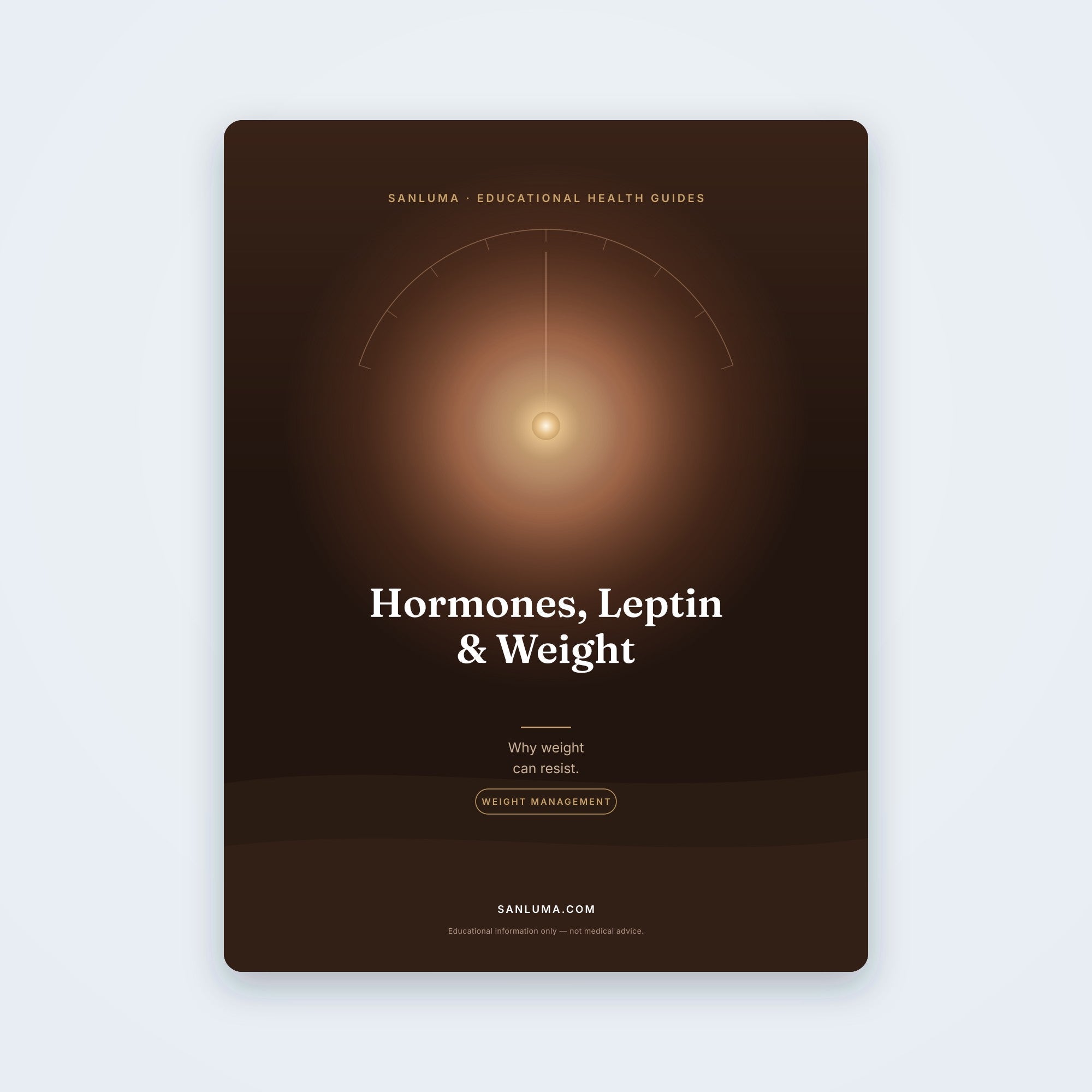 Hormones, Leptin & Why Weight Resists | SanLuma health guide cover