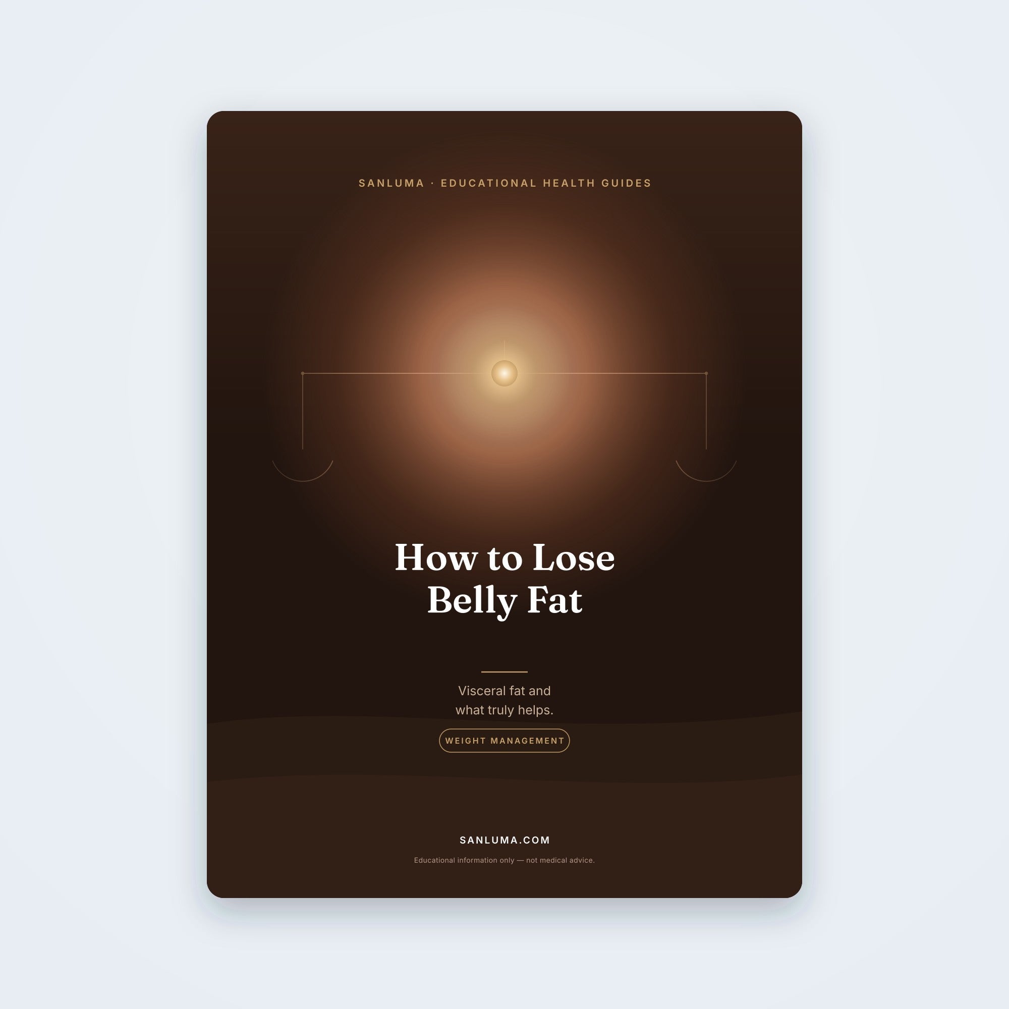 How to Lose Belly Fat — Visceral Fat Explained | SanLuma health guide cover