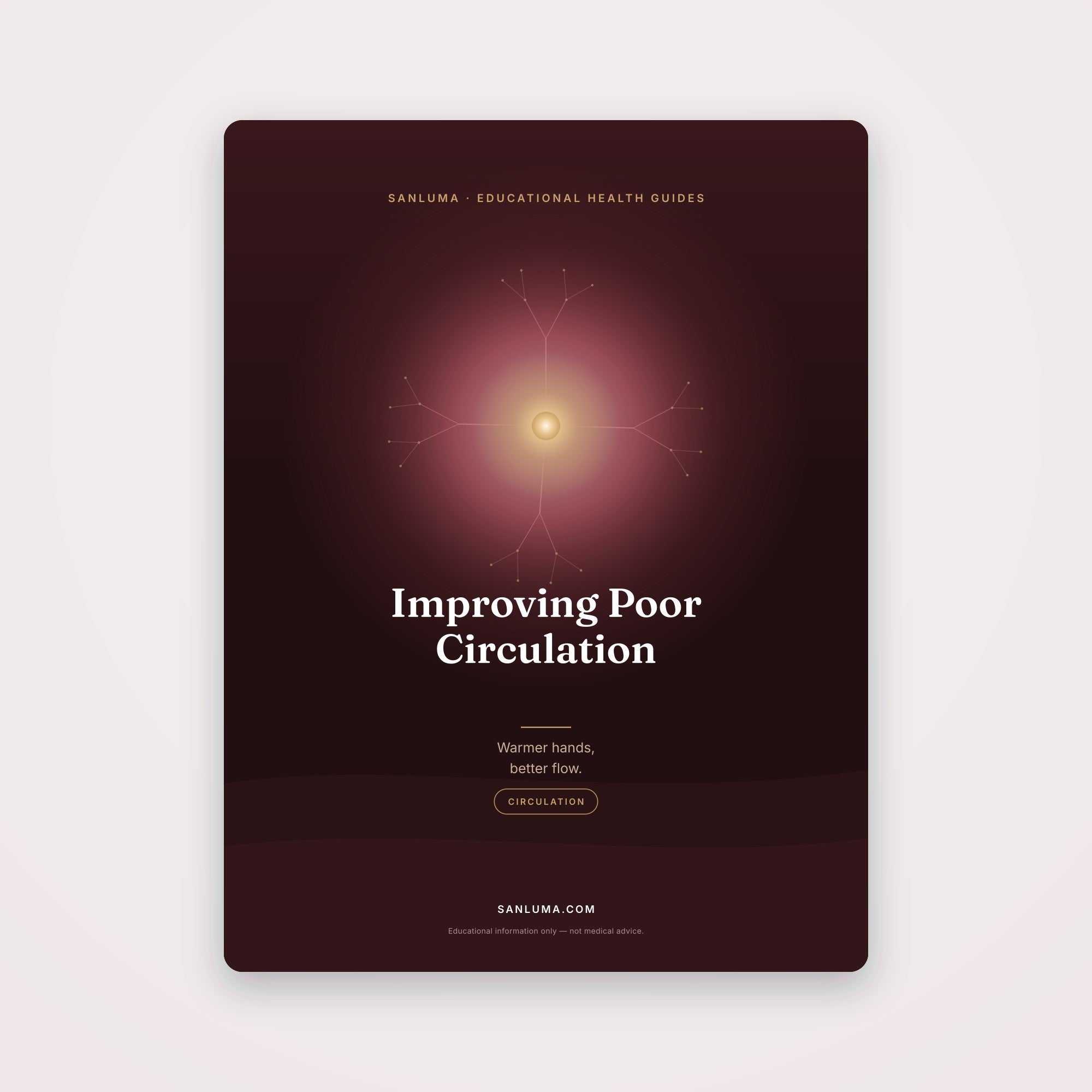 Improving Poor Circulation | SanLuma health guide cover