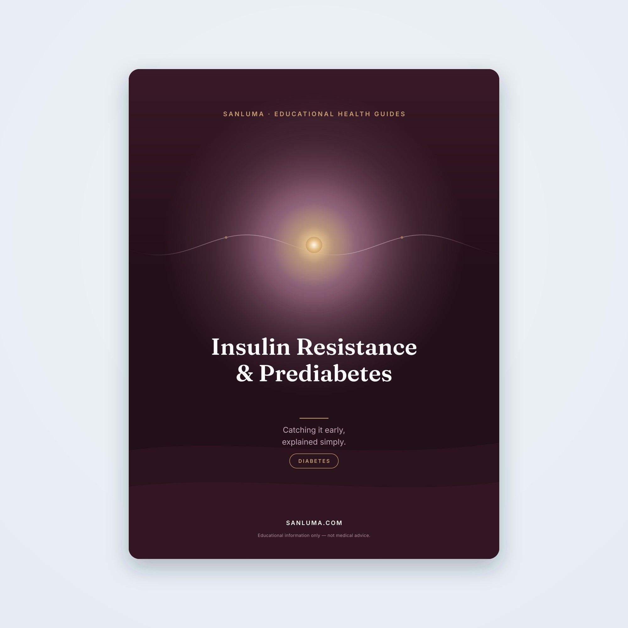 Understanding Insulin Resistance & Prediabetes | SanLuma health guide cover