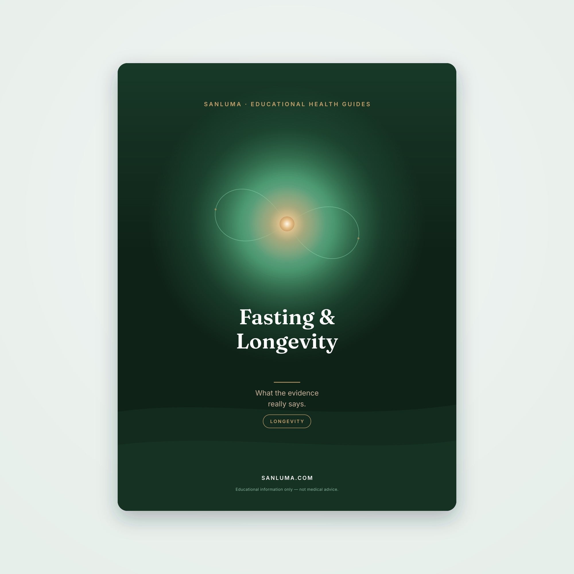 Intermittent Fasting & Longevity | SanLuma health guide cover