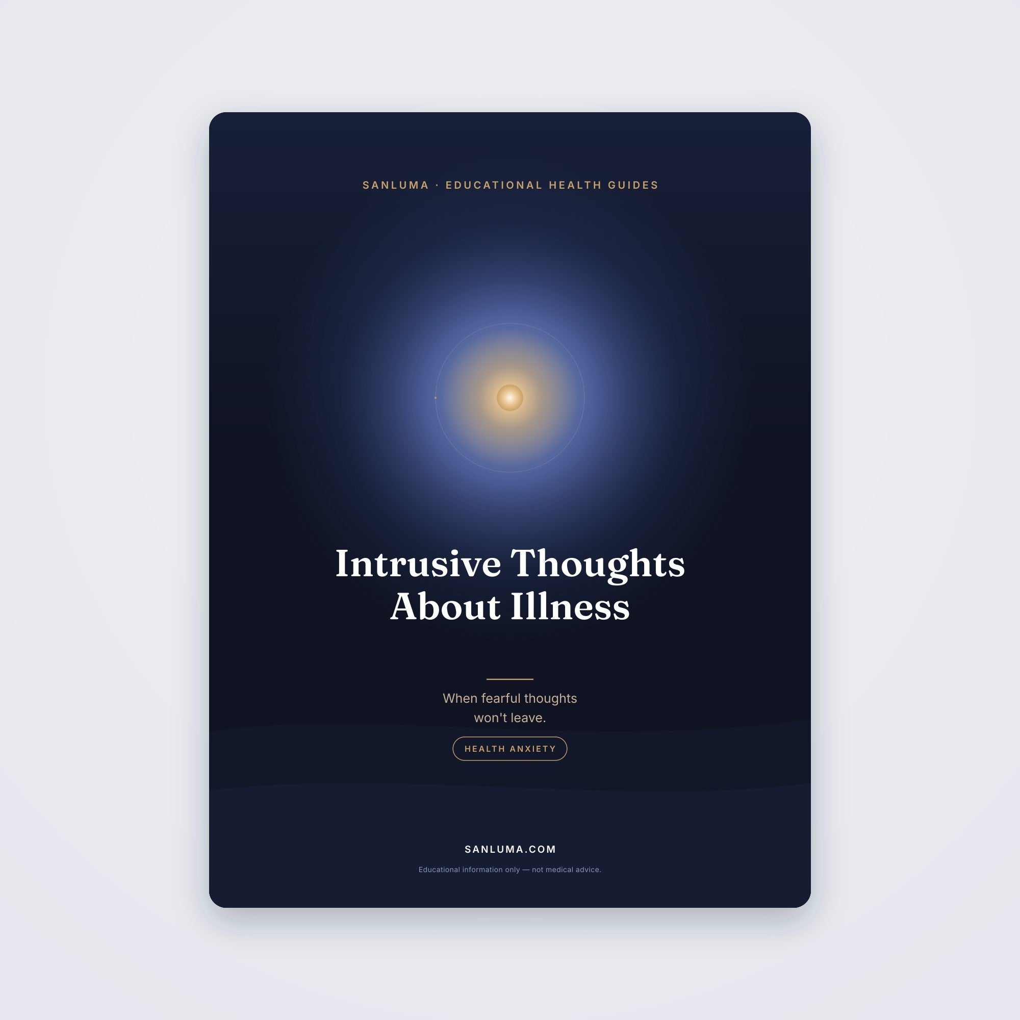 Intrusive Thoughts About Illness & Dying | SanLuma health guide cover