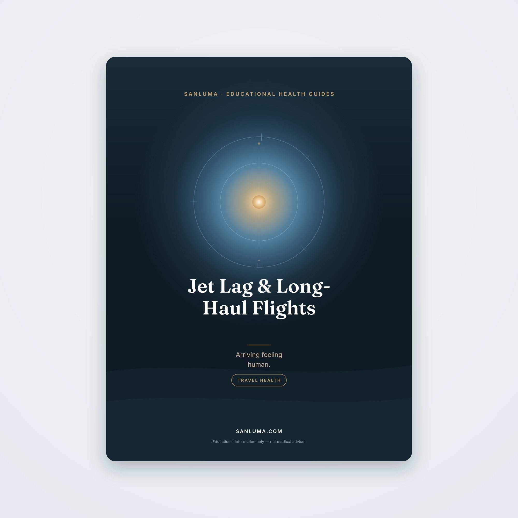 Jet Lag & Long-Haul Flights | SanLuma health guide cover