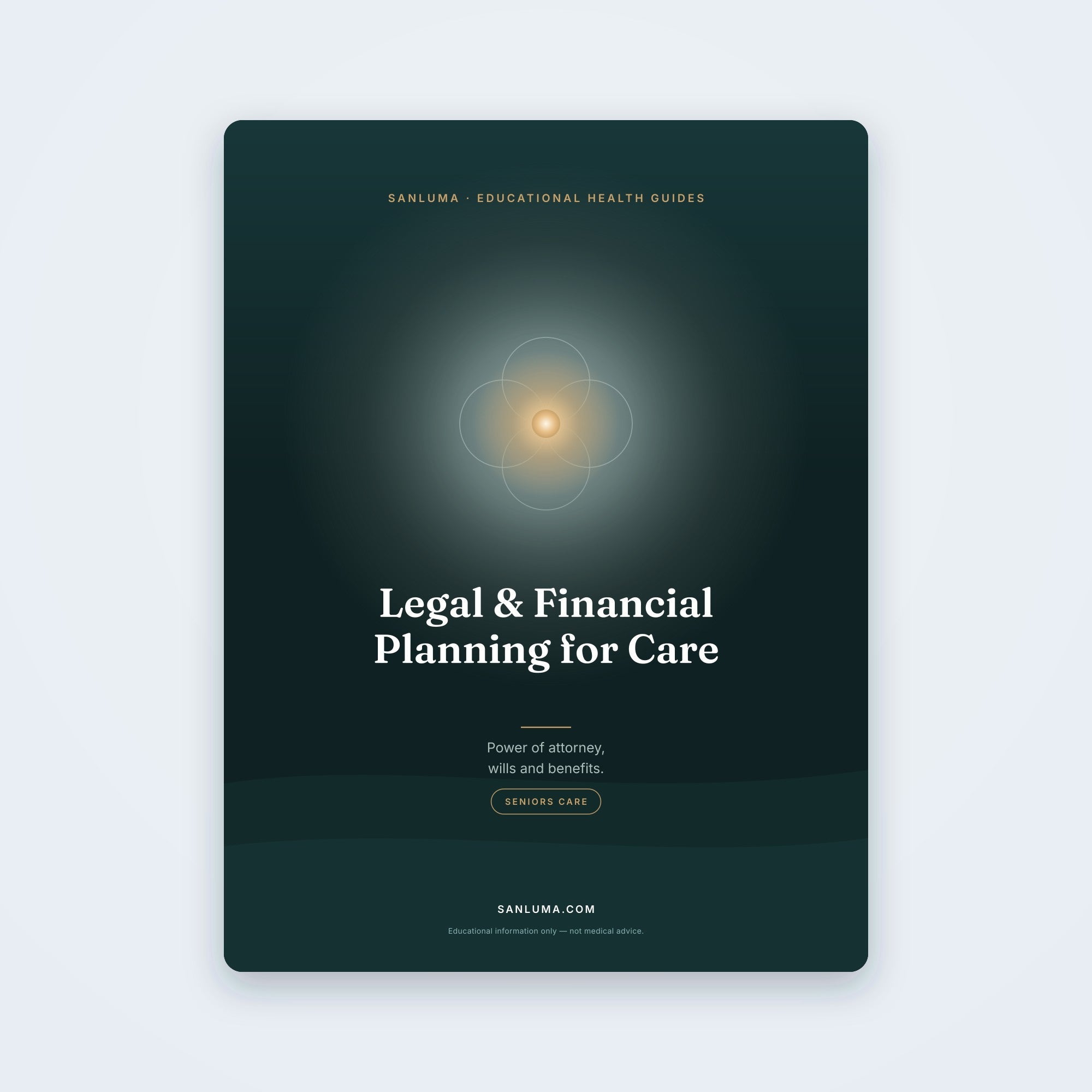 Legal & Financial Planning for Caregivers | SanLuma health guide cover
