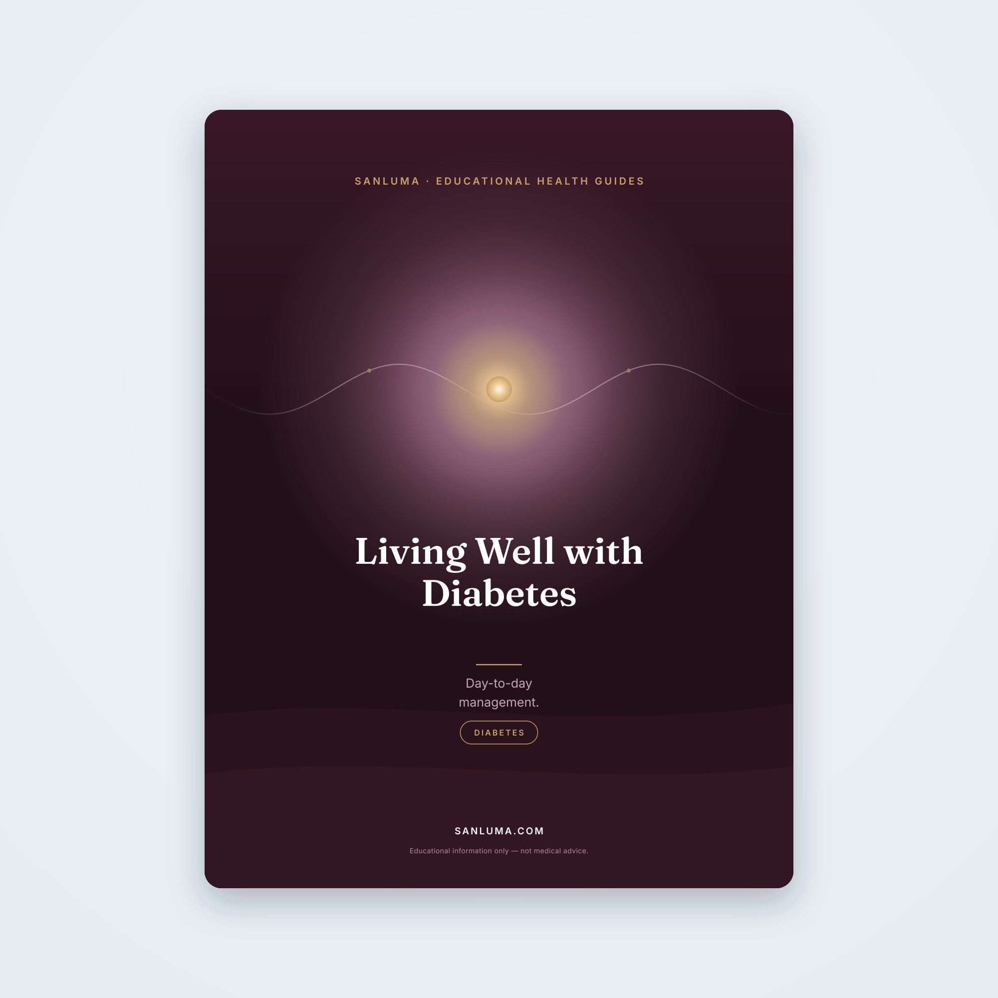 Living Well with Diabetes — Daily Management | SanLuma health guide cover
