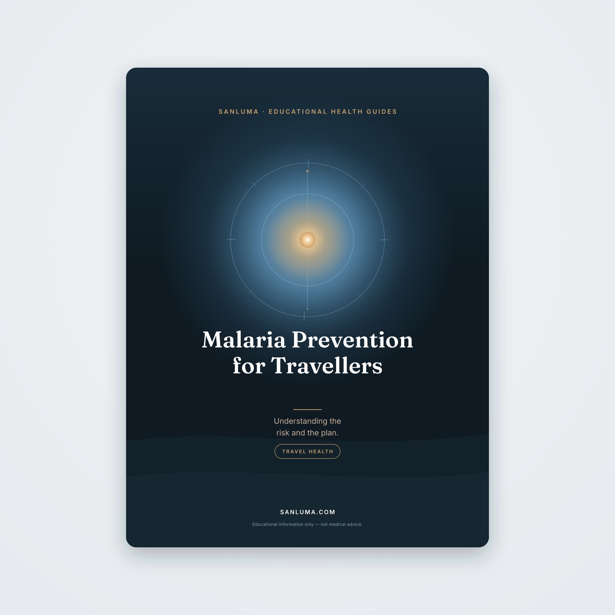 Malaria Prevention for Travellers | SanLuma health guide cover