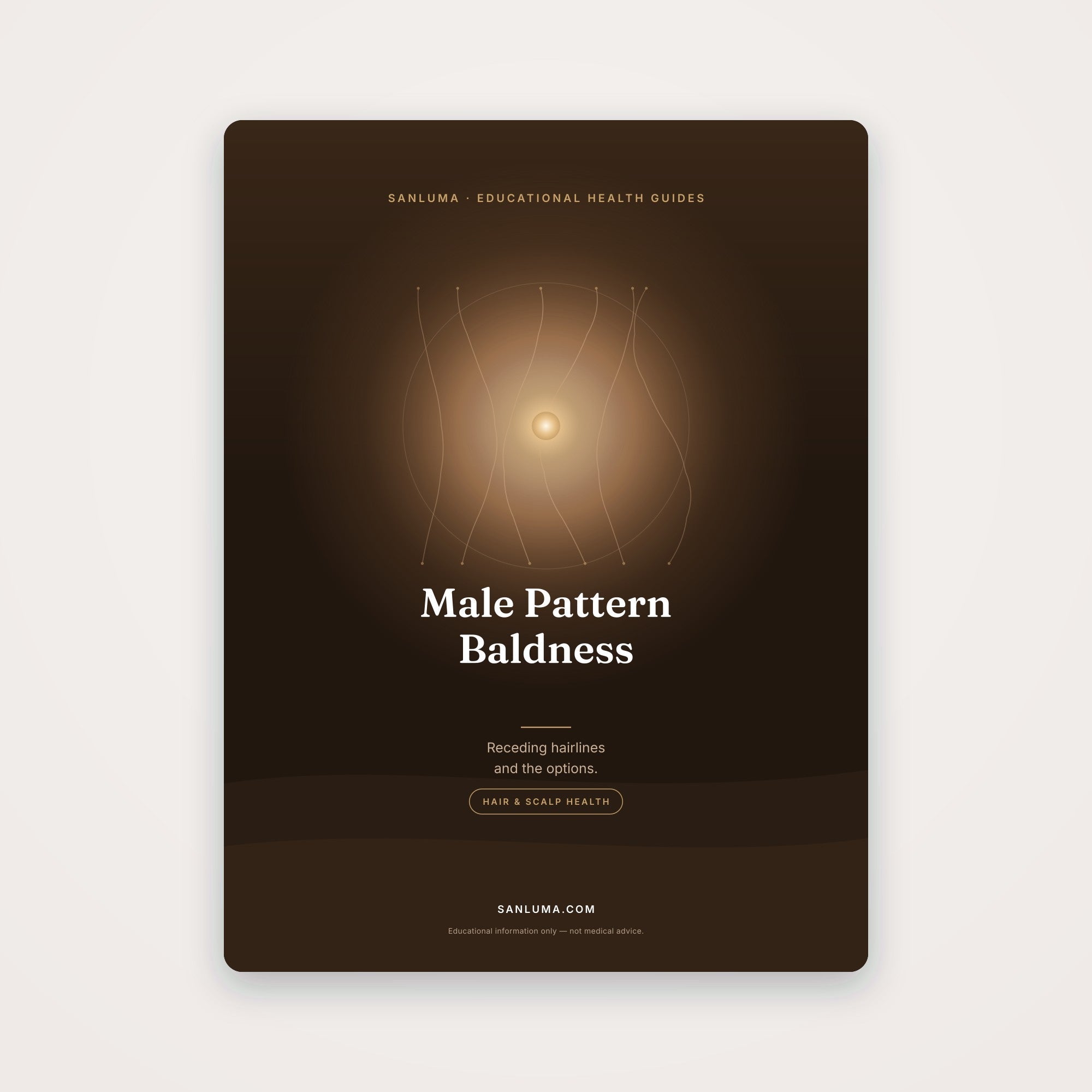 Male Pattern Baldness & Treatment Options | SanLuma health guide cover