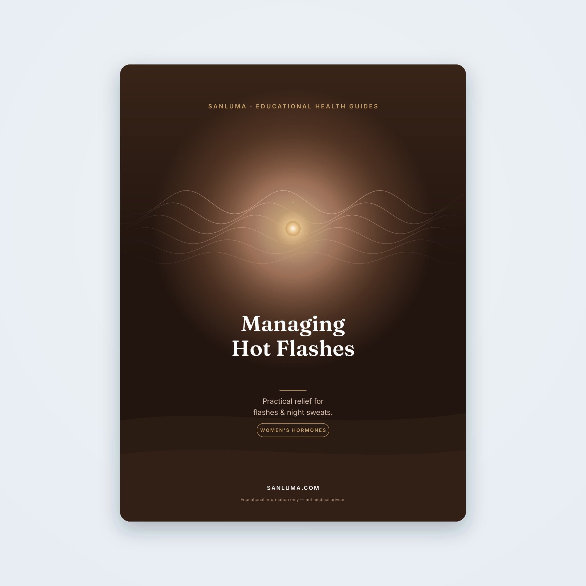 Managing Hot Flashes & Night Sweats — Practical Relief | SanLuma health guide cover