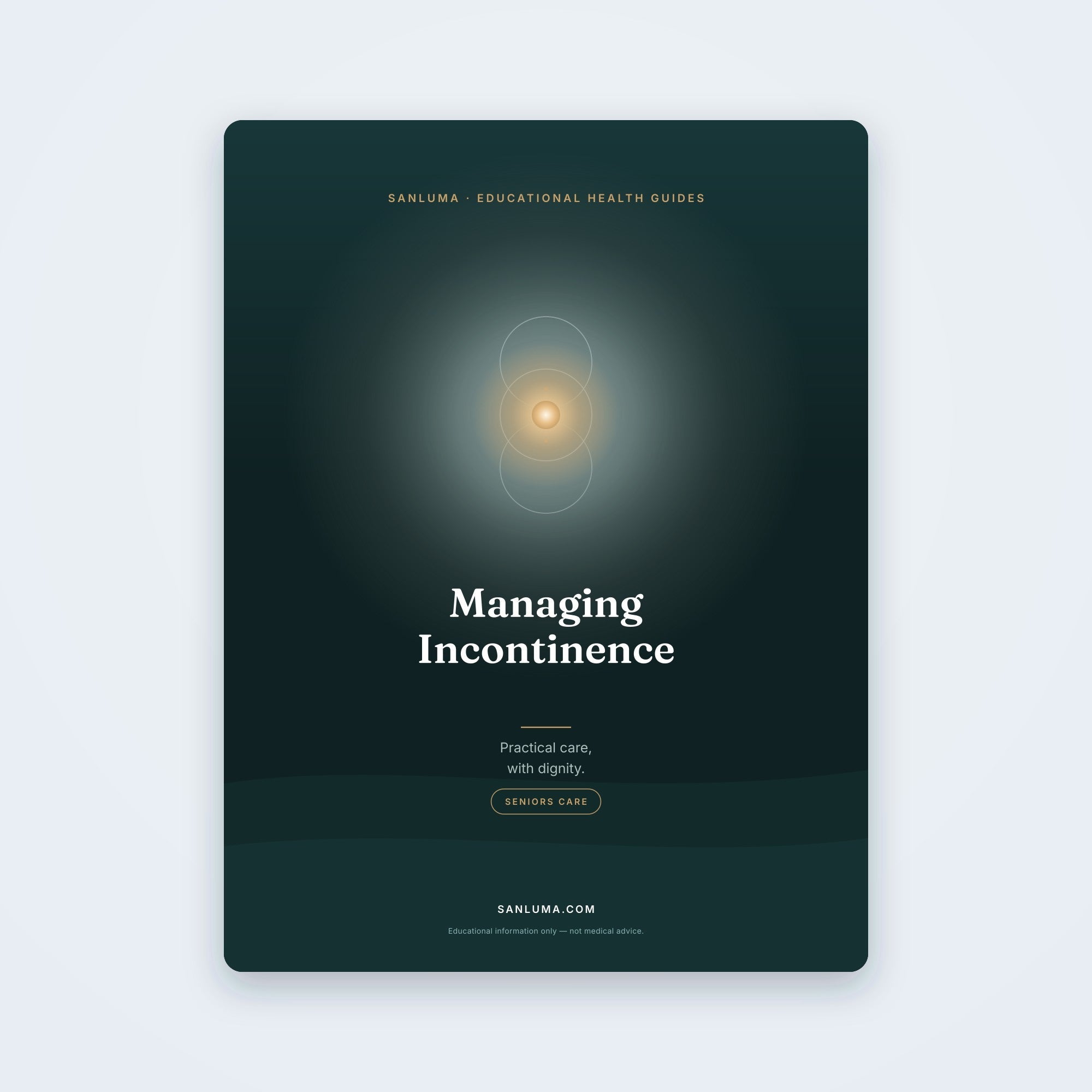 Managing Incontinence With Dignity | SanLuma health guide cover