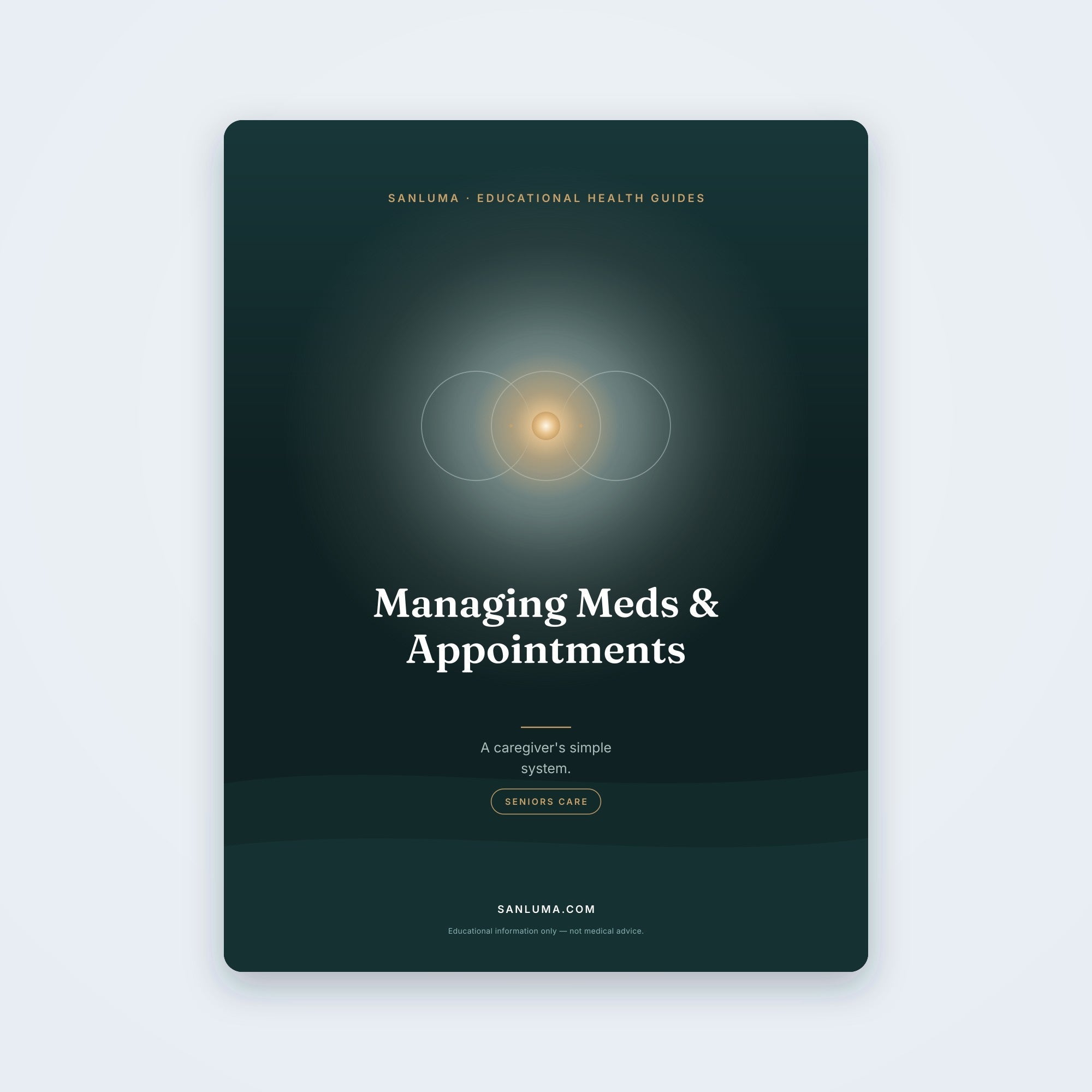 Managing Medications & Appointments — A Caregiver's System | SanLuma health guide cover