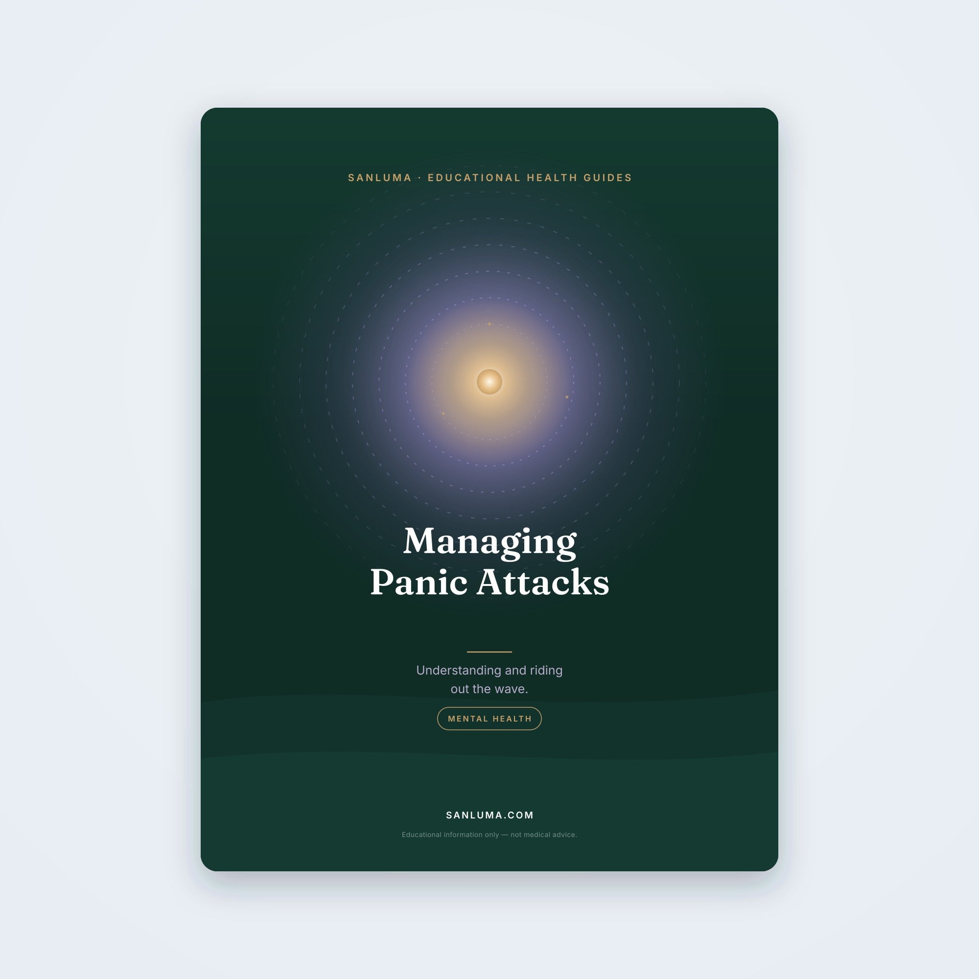 Managing Panic Attacks — Understanding & Riding Out the Wave — educational PDF guide by SanLuma