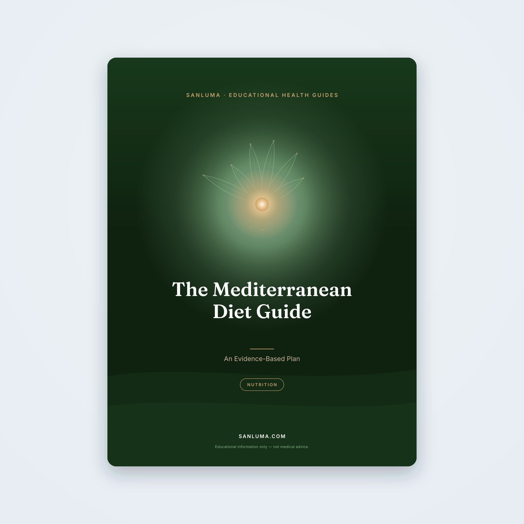The Mediterranean Diet Guide — An Evidence-Based Eating Plan | SanLuma health guide cover