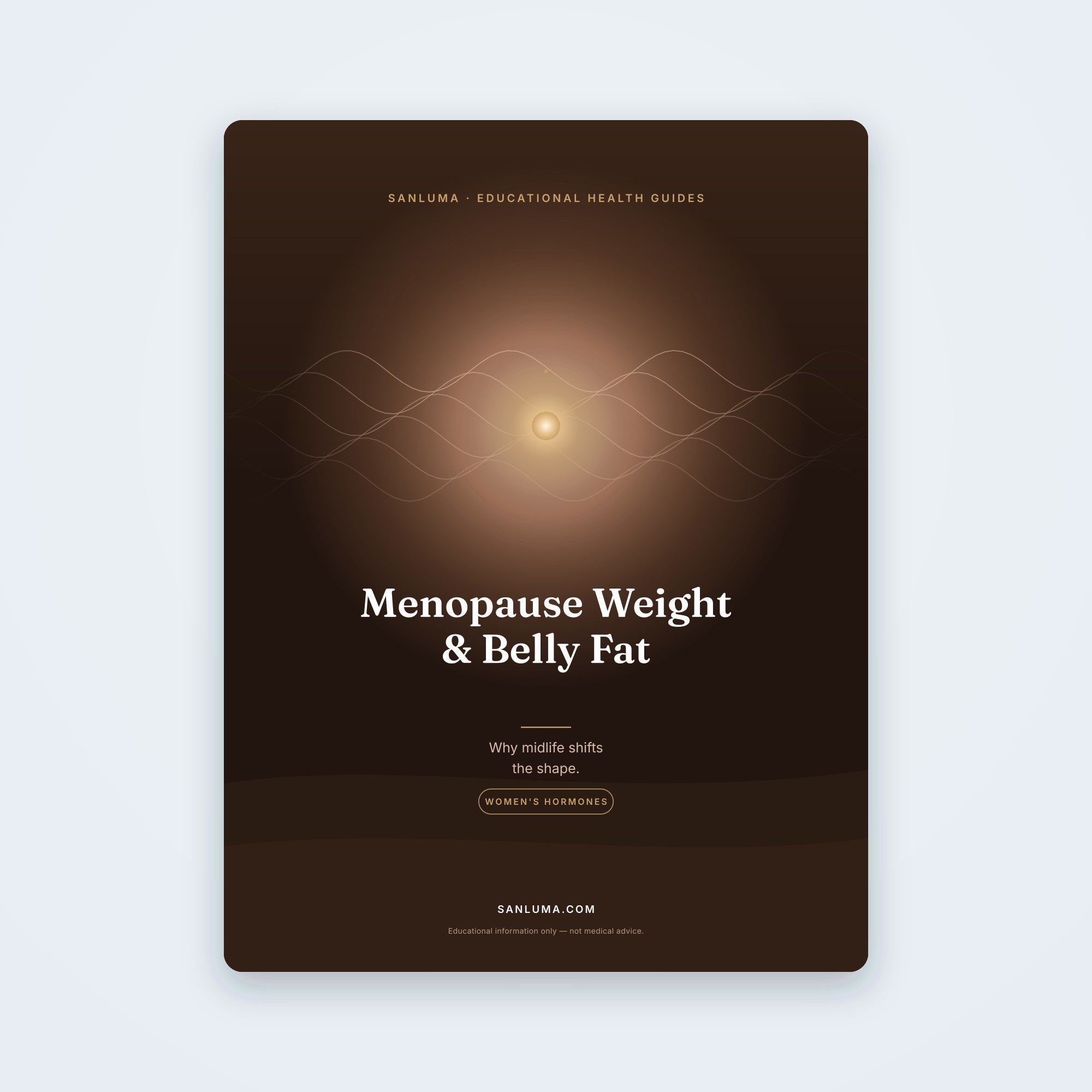 Menopause Weight & Belly Fat | SanLuma health guide cover