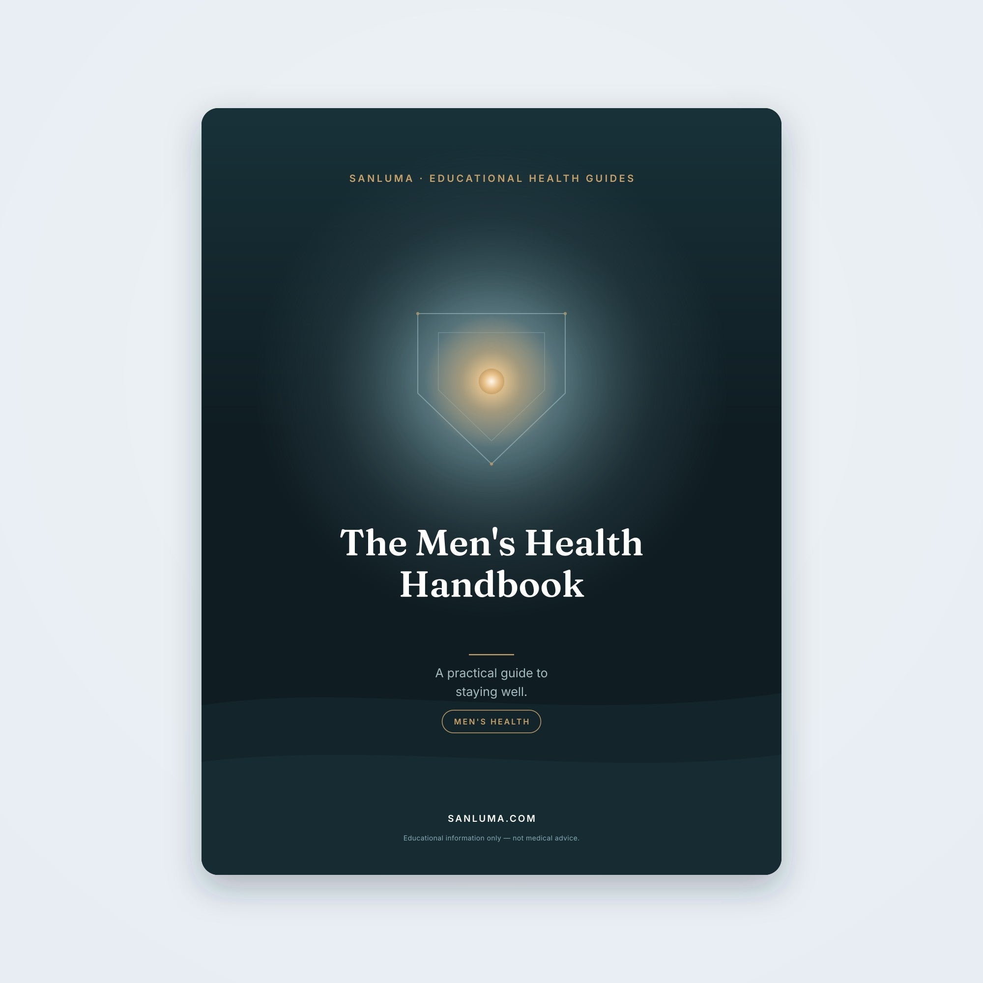 The Men's Health Handbook — A Practical Guide to Staying Well | SanLuma health guide cover