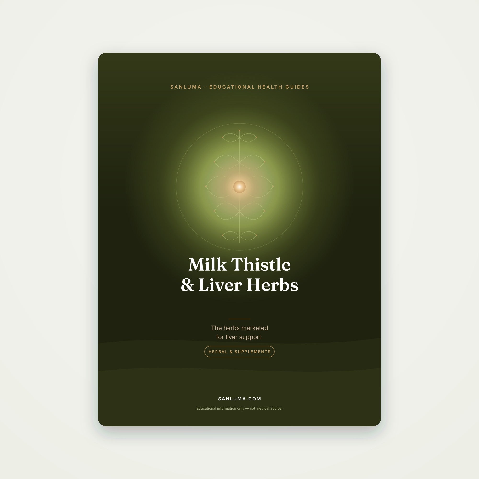 Milk Thistle & Liver Support Herbs | SanLuma health guide cover