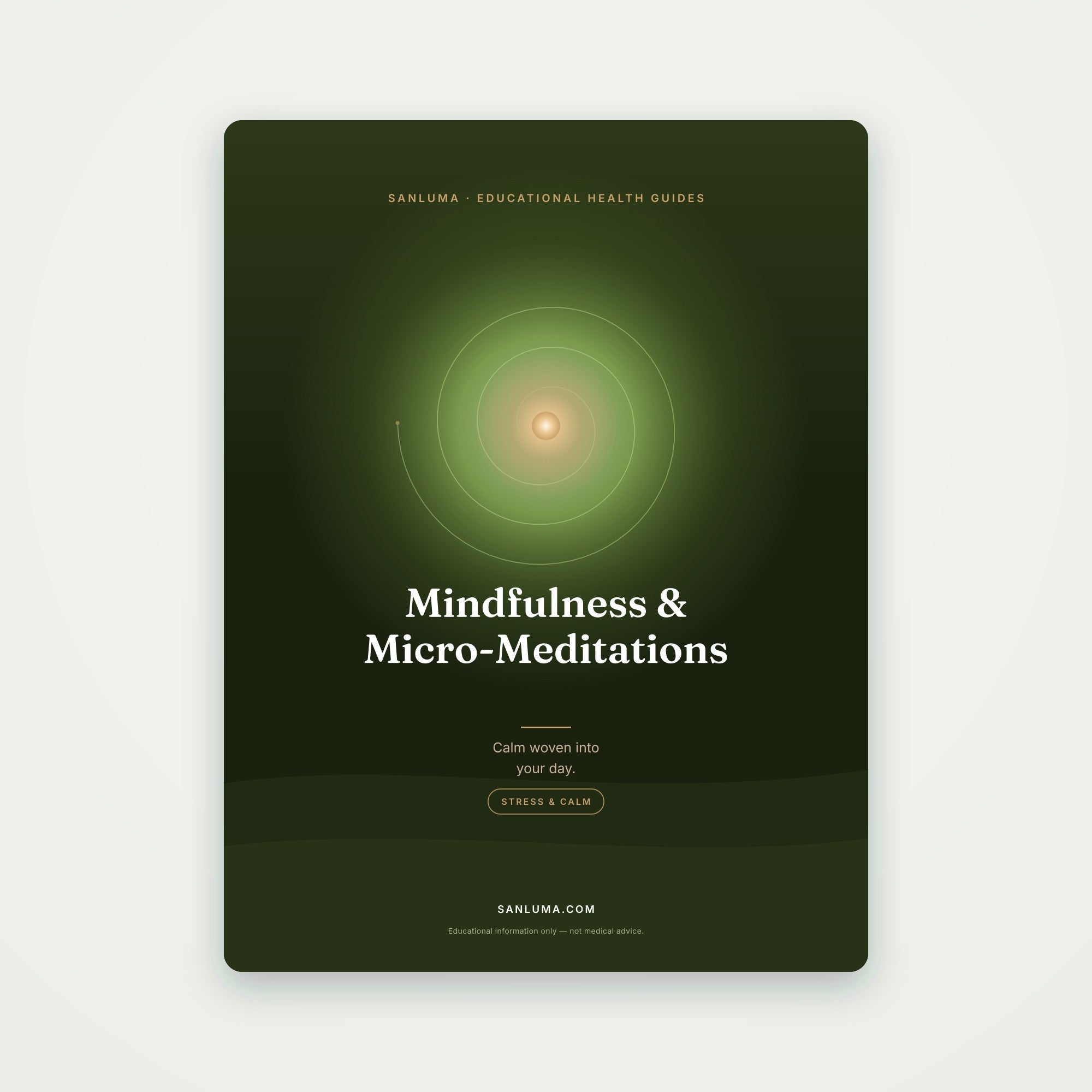 Mindfulness & Micro-Meditations | SanLuma health guide cover