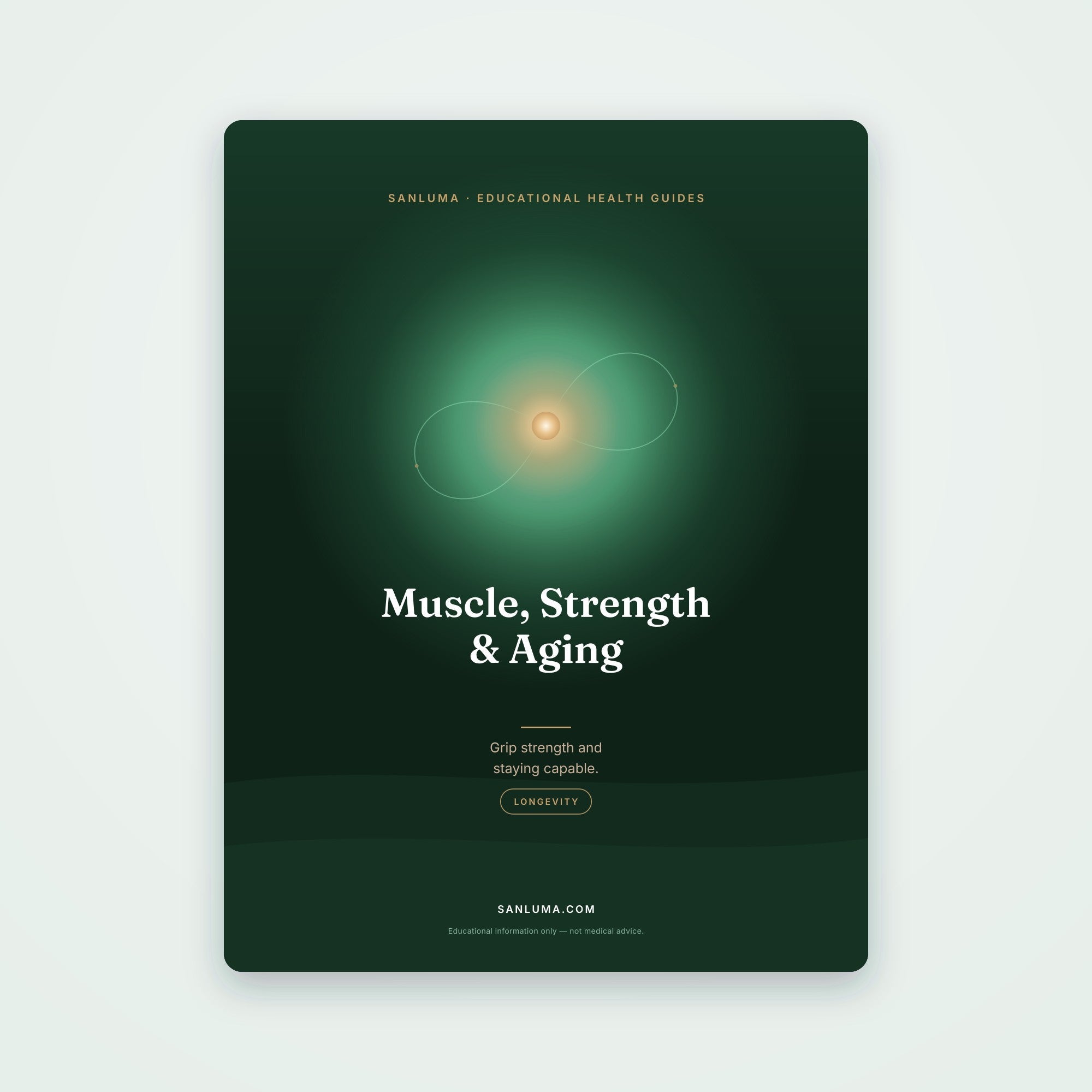 Muscle, Strength & Grip Strength as You Age | SanLuma health guide cover