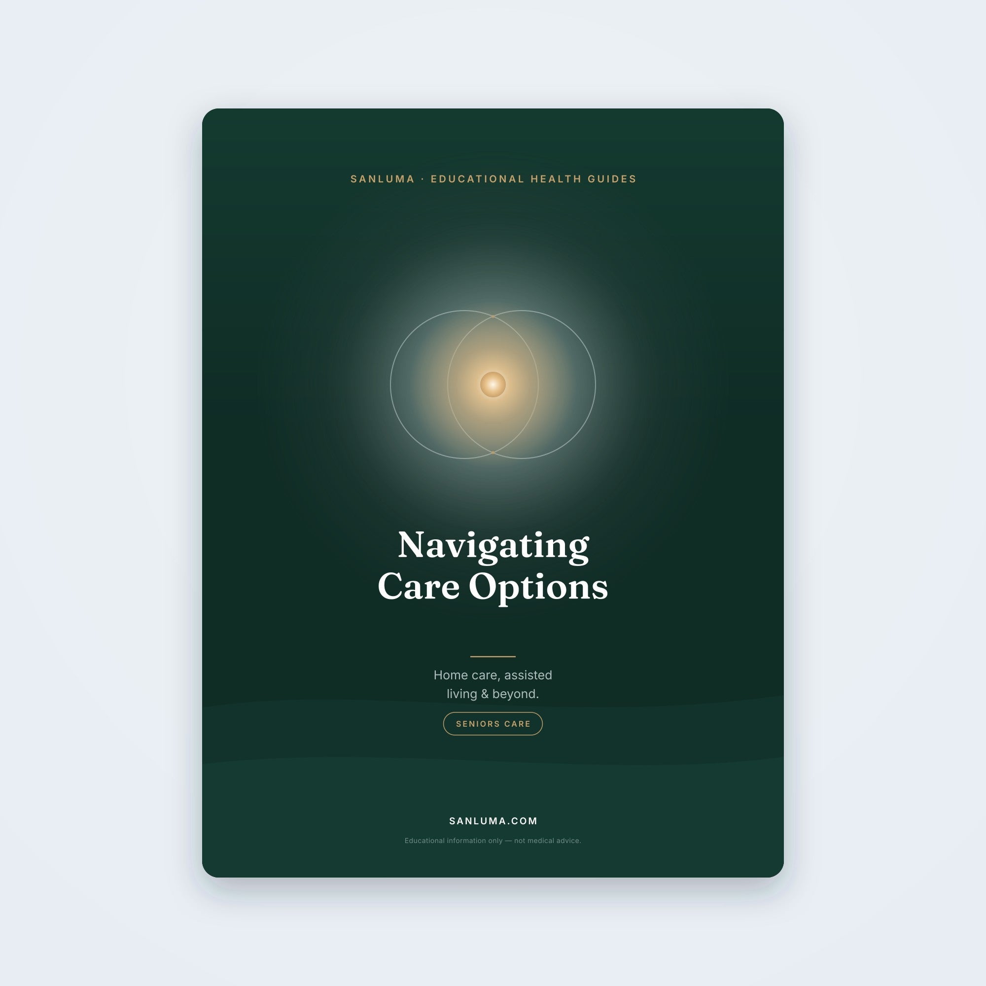 SanLuma educational caregiving PDF guide cover