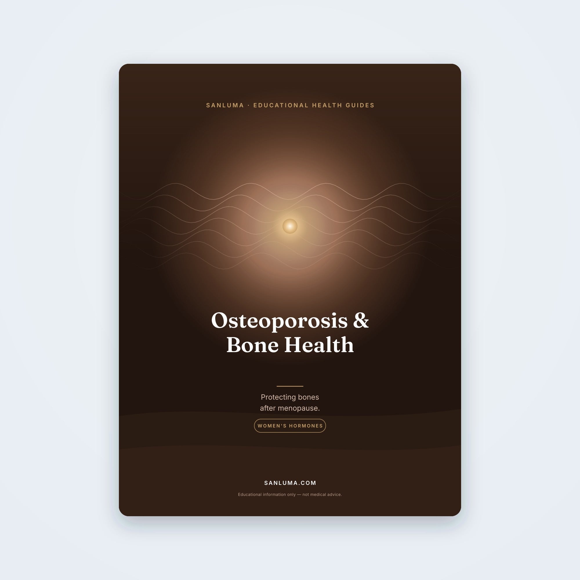 Osteoporosis & Bone Health After Menopause | SanLuma health guide cover