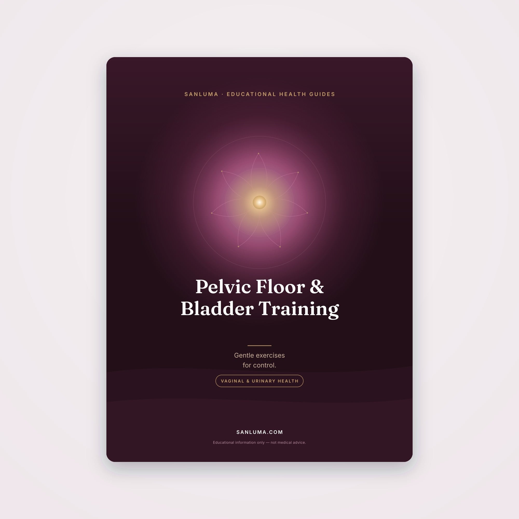 Pelvic Floor & Bladder Training | SanLuma health guide cover