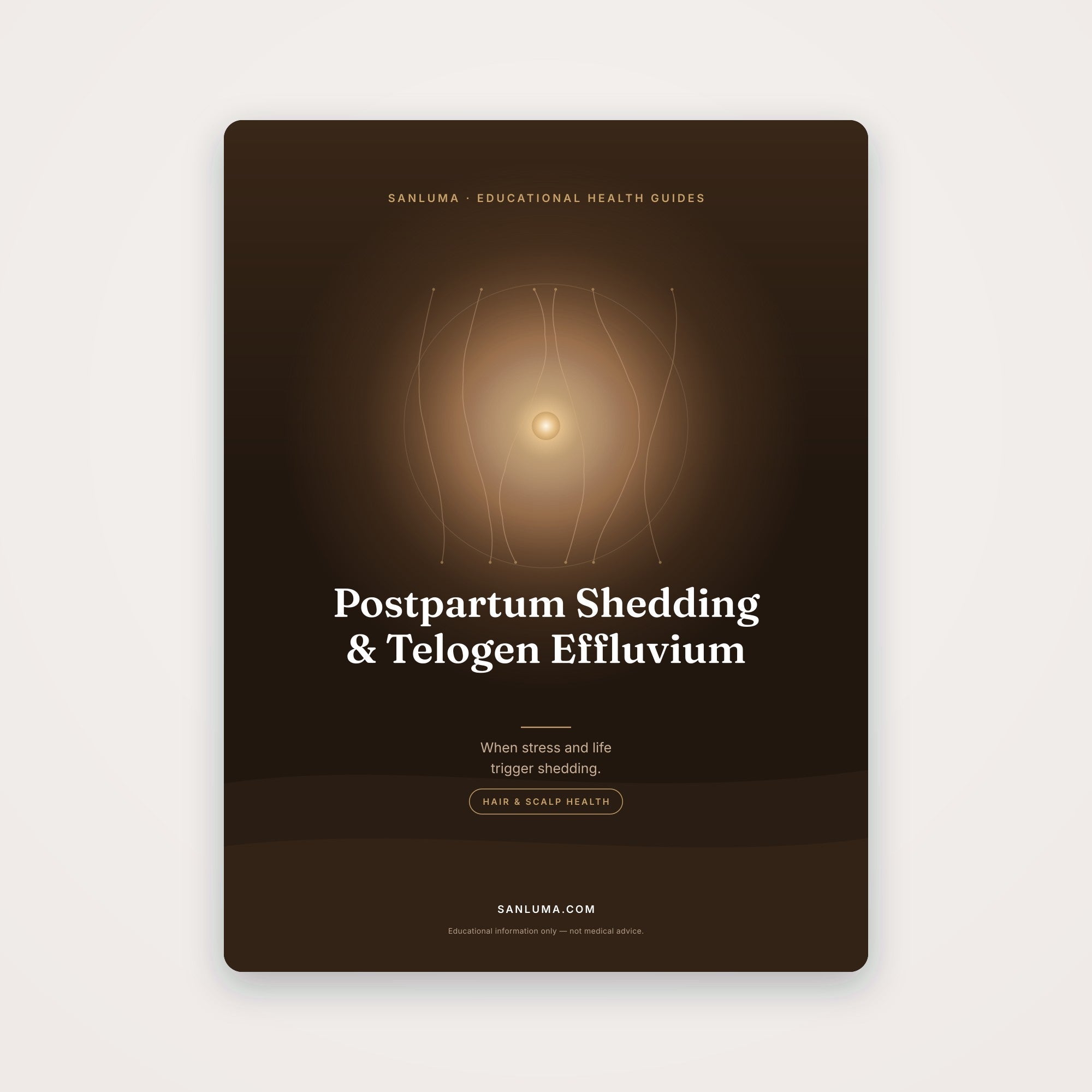 Postpartum Shedding & Telogen Effluvium | SanLuma health guide cover
