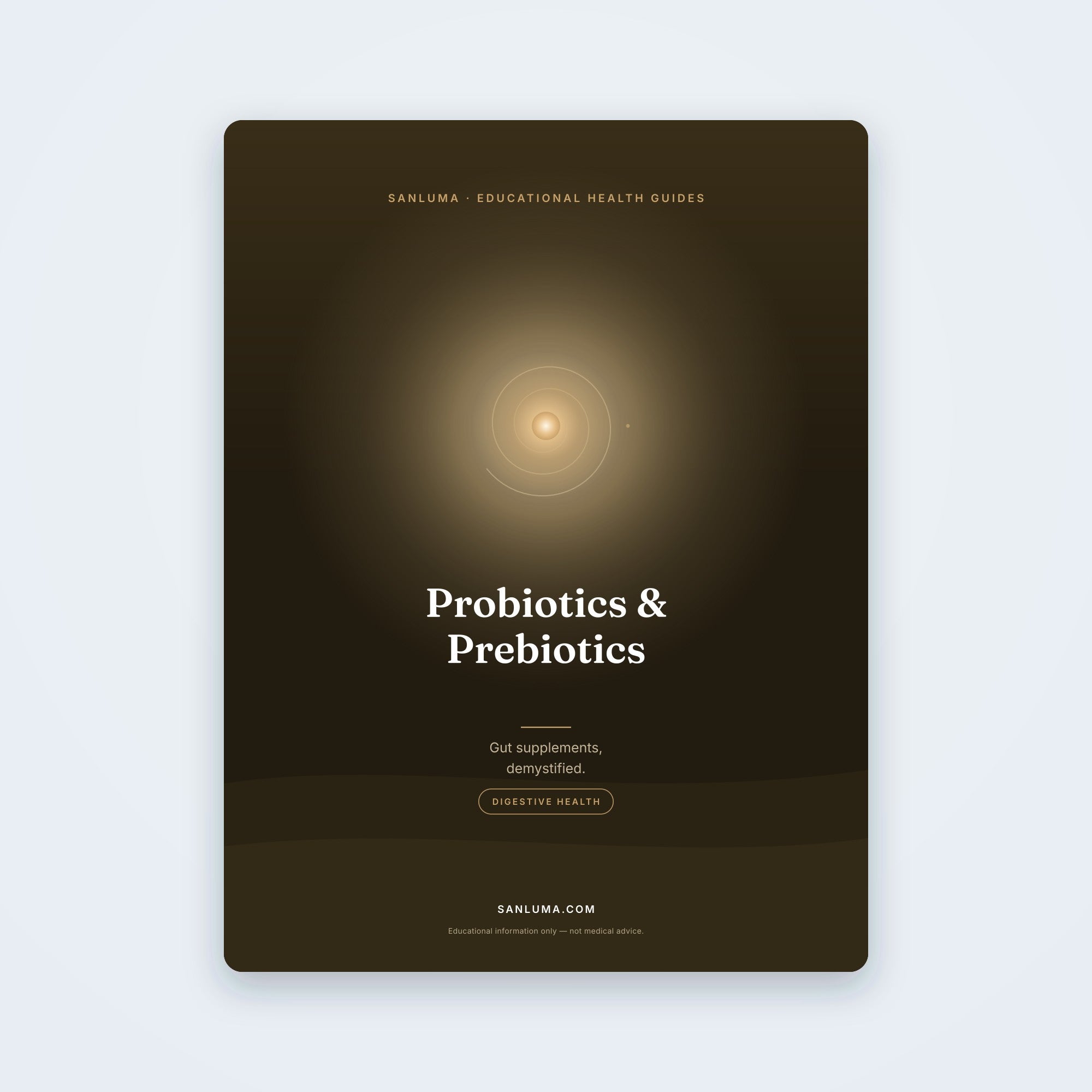 Probiotics, Prebiotics & Gut Supplements | SanLuma health guide cover