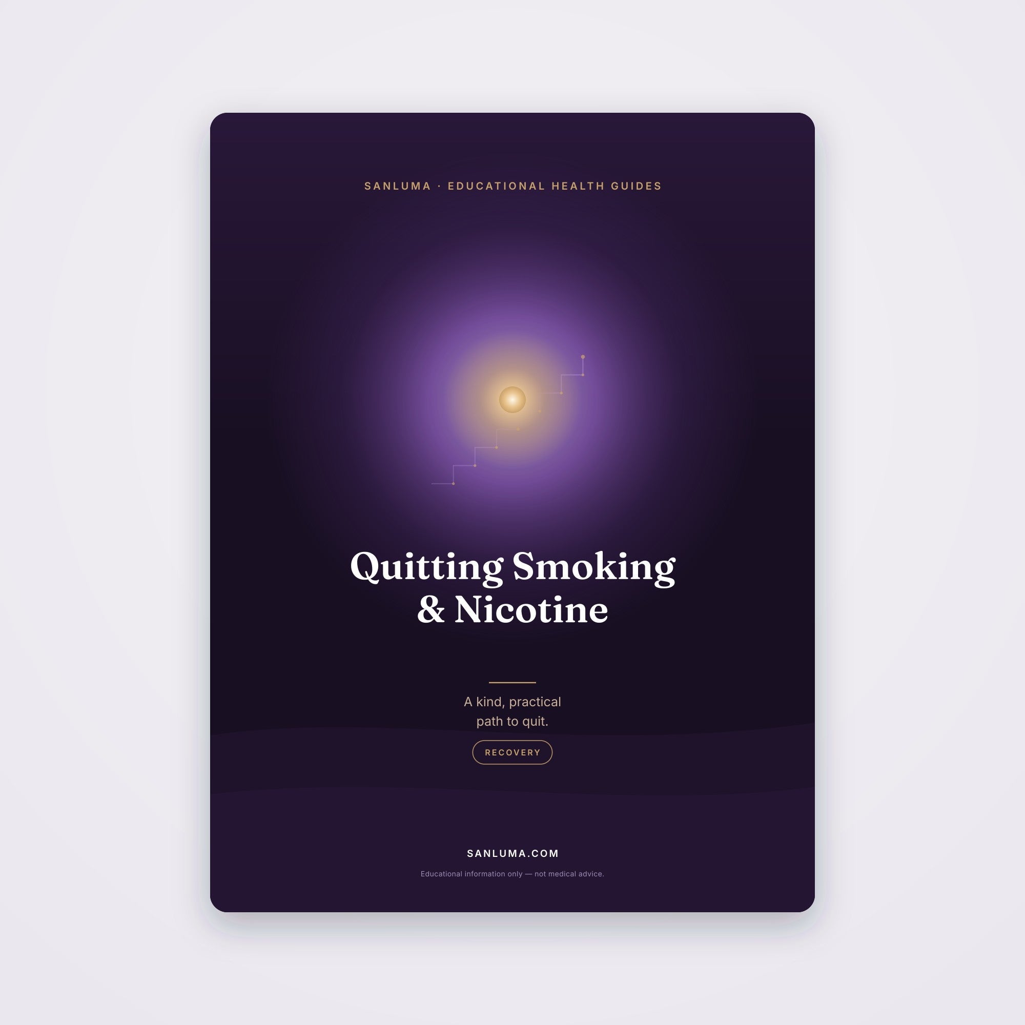 Quitting Smoking & Nicotine — A Practical Guide | SanLuma health guide cover