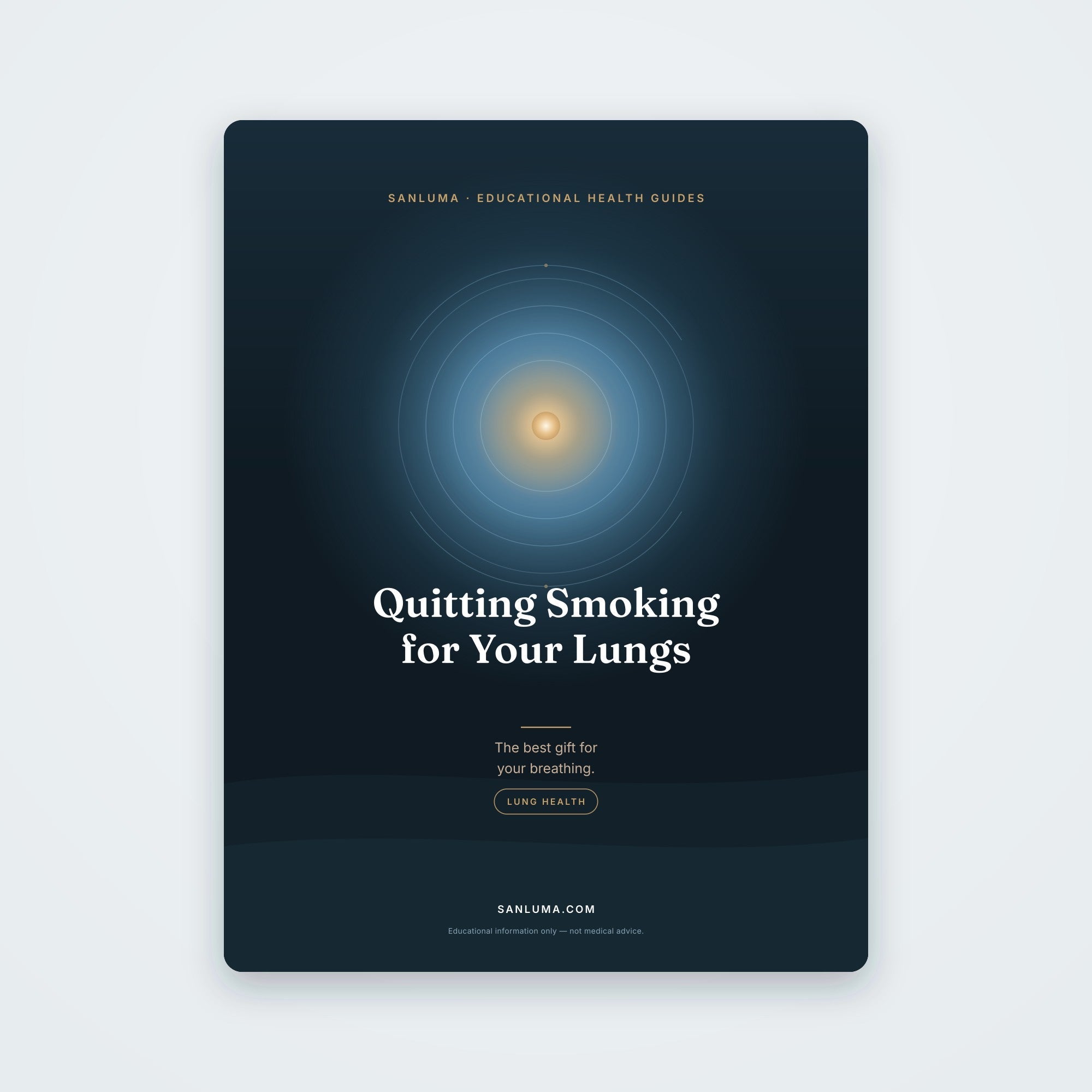 Quitting Smoking for Your Lungs | SanLuma health guide cover