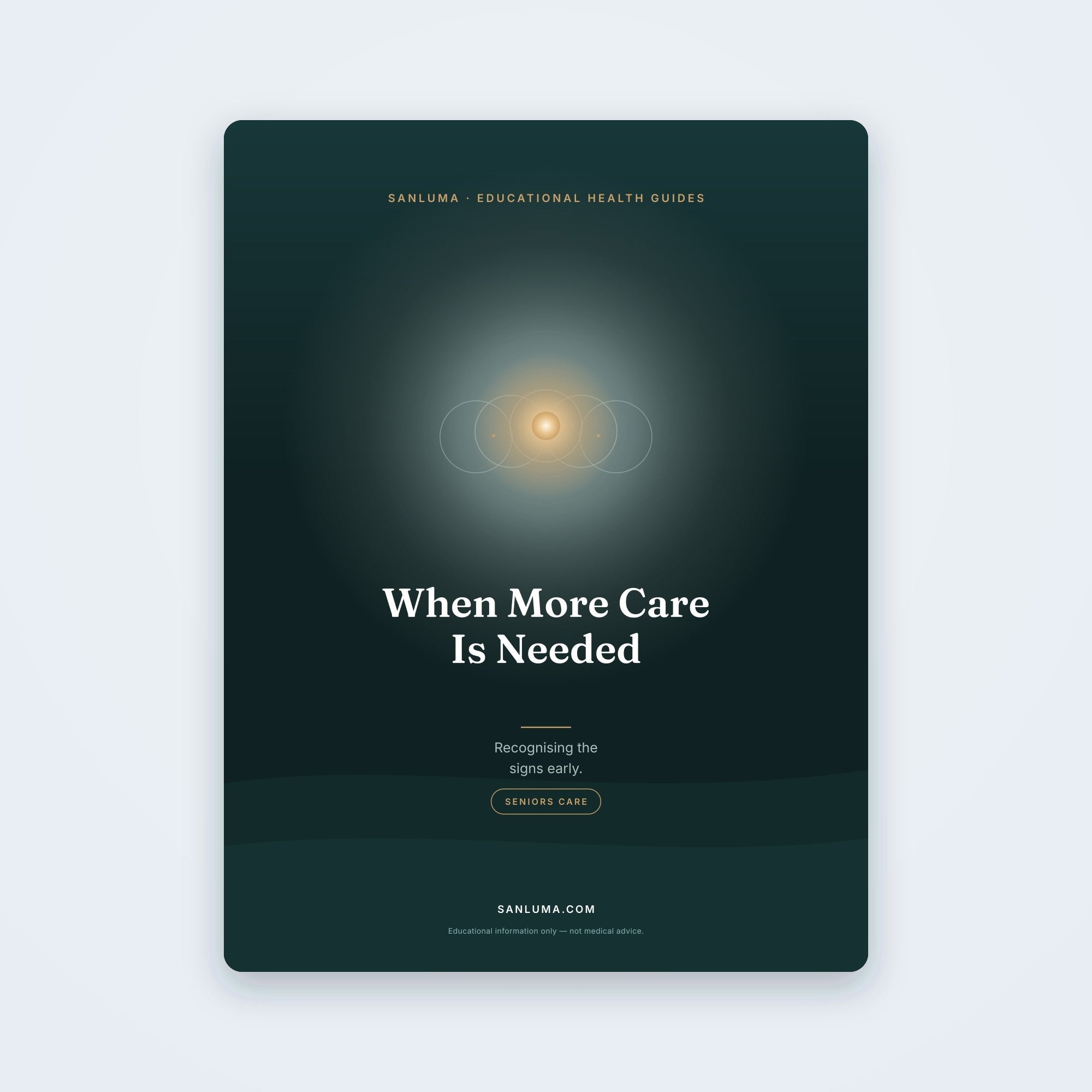 Recognising When More Care Is Needed | SanLuma health guide cover