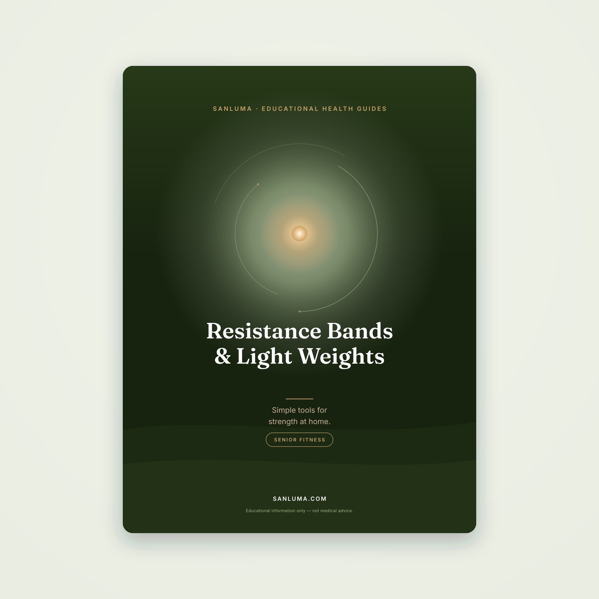 Resistance Bands & Light Weights for Seniors | SanLuma health guide cover