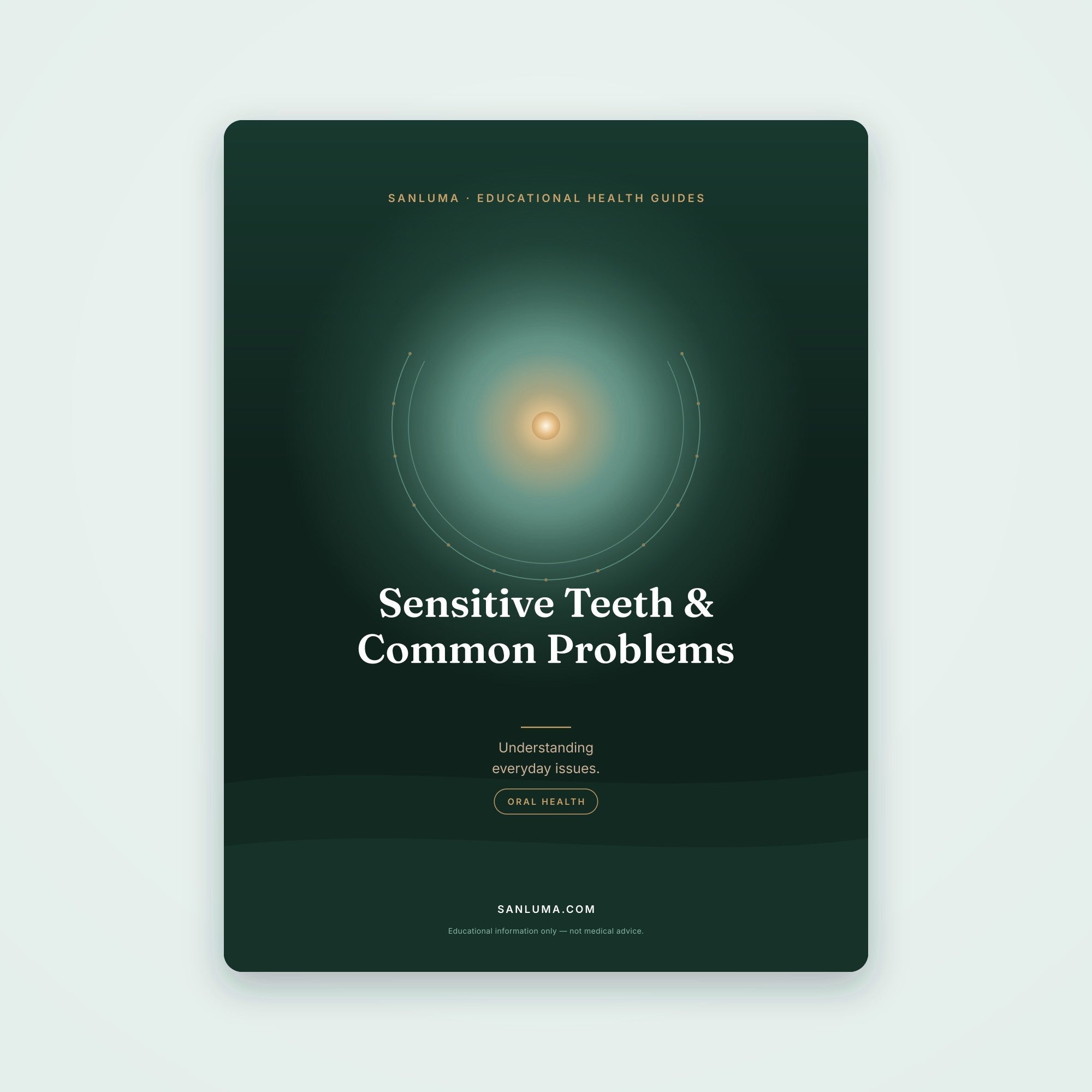 Sensitive Teeth & Common Dental Problems | SanLuma health guide cover