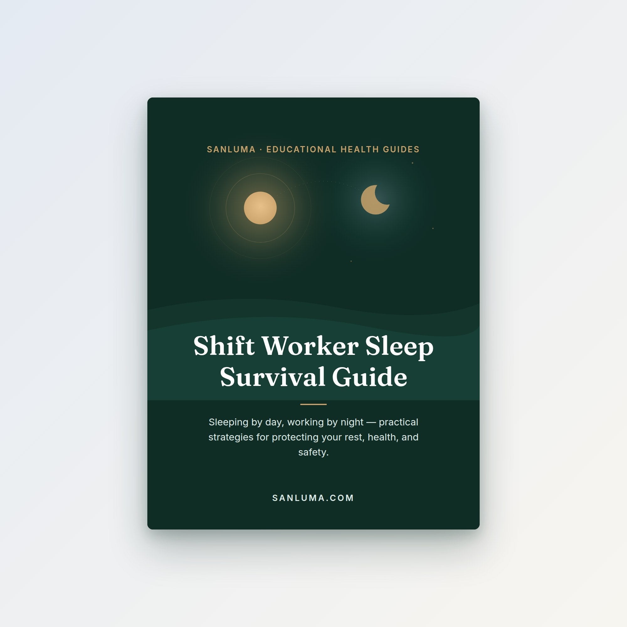 Shift Worker Sleep Survival Guide — educational PDF guide by SanLuma