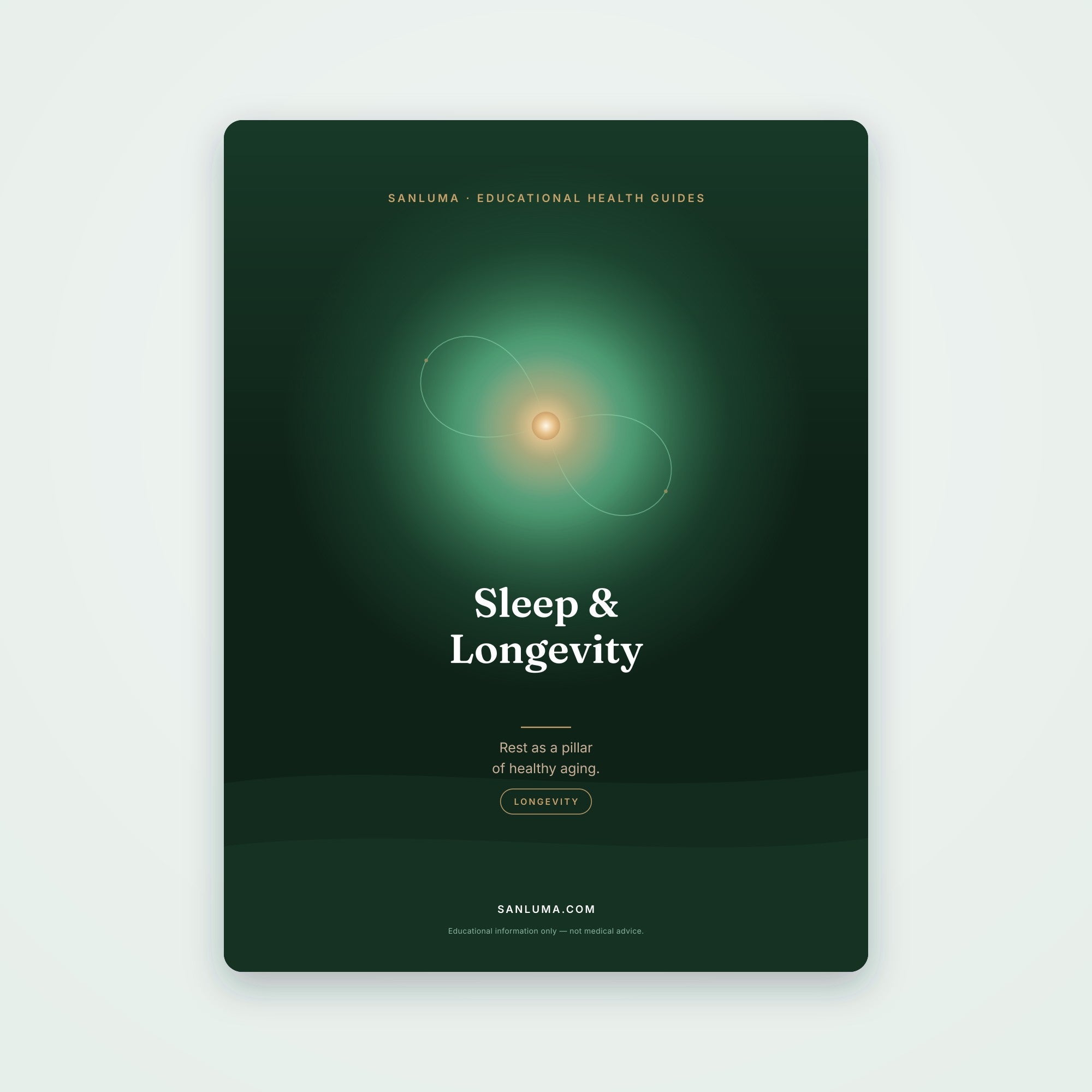 Sleep & Longevity | SanLuma health guide cover