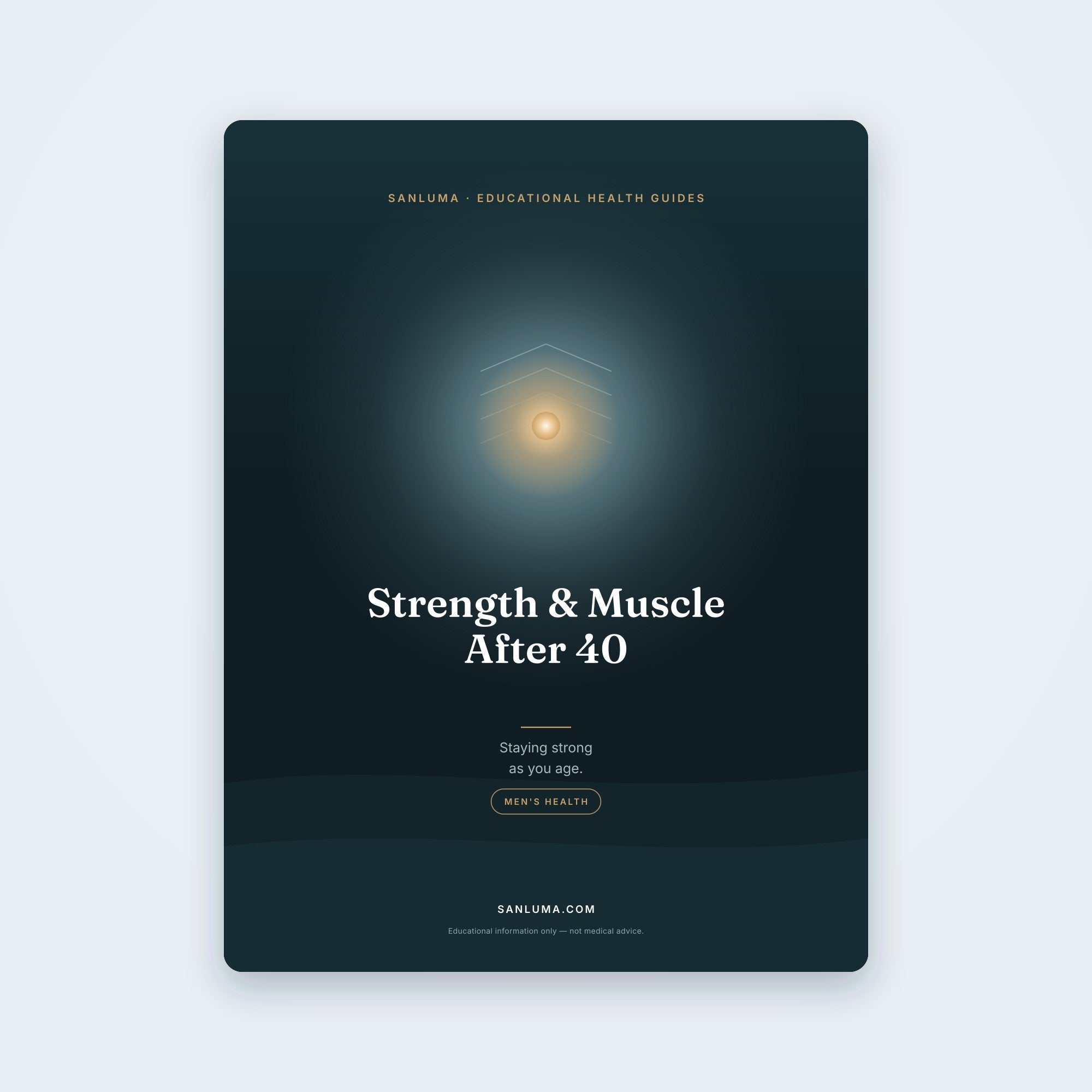 Building Strength & Muscle After 40 | SanLuma health guide cover