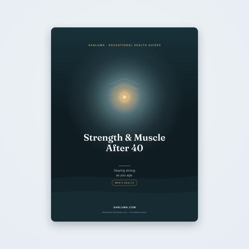 Building Strength & Muscle After 40 | SanLuma health guide cover