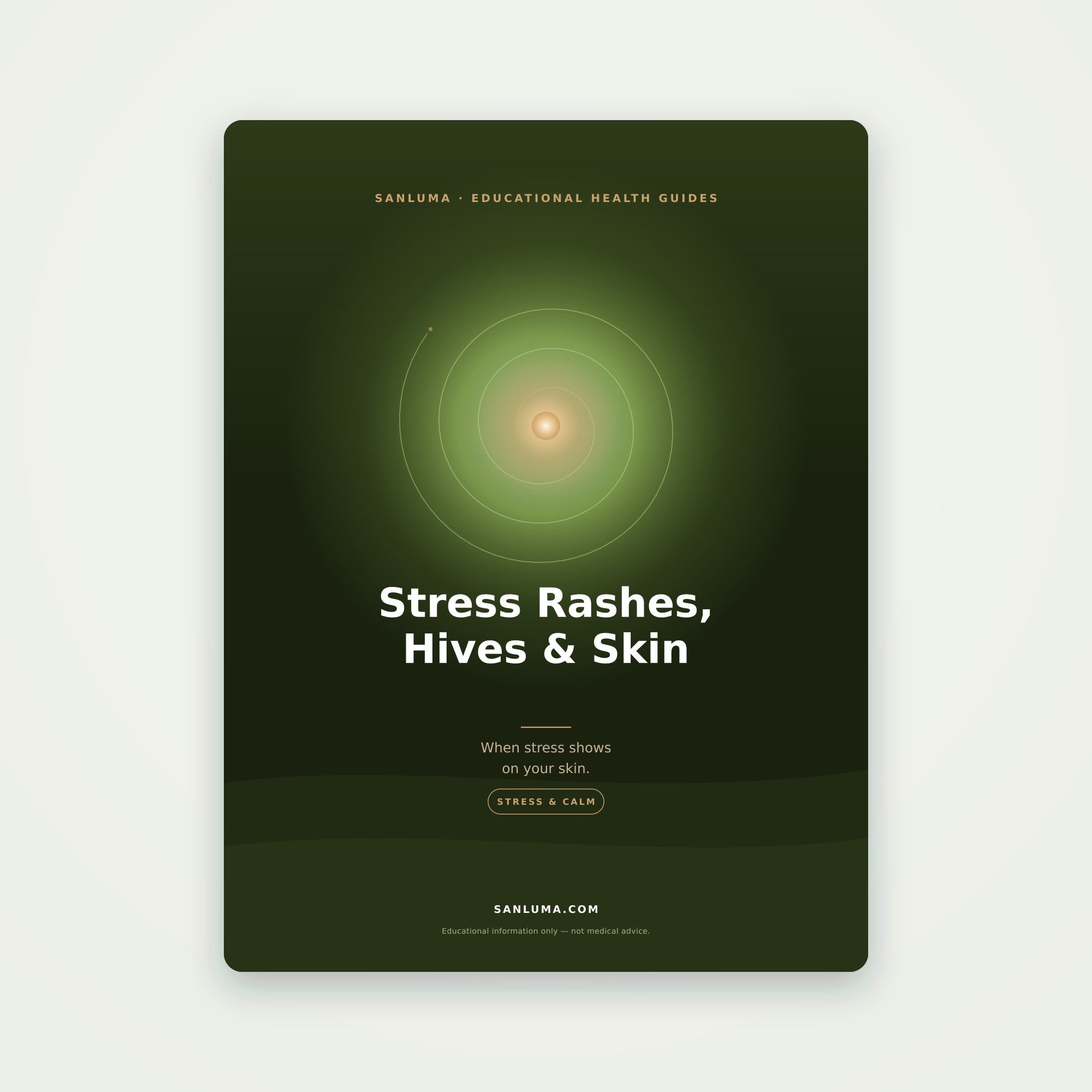 Stress Rashes, Hives & Your Skin | SanLuma health guide cover