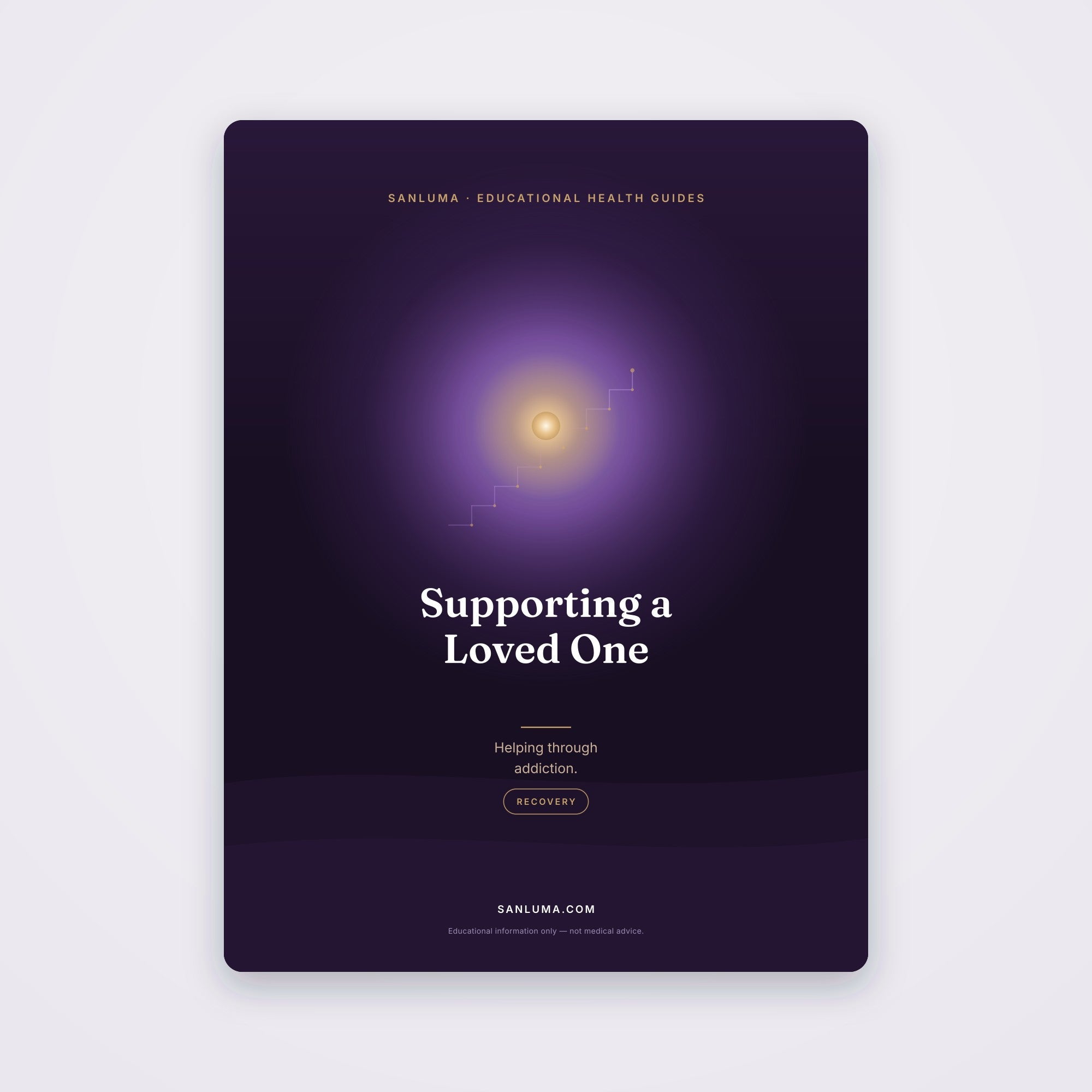 Supporting a Loved One Through Addiction | SanLuma health guide cover