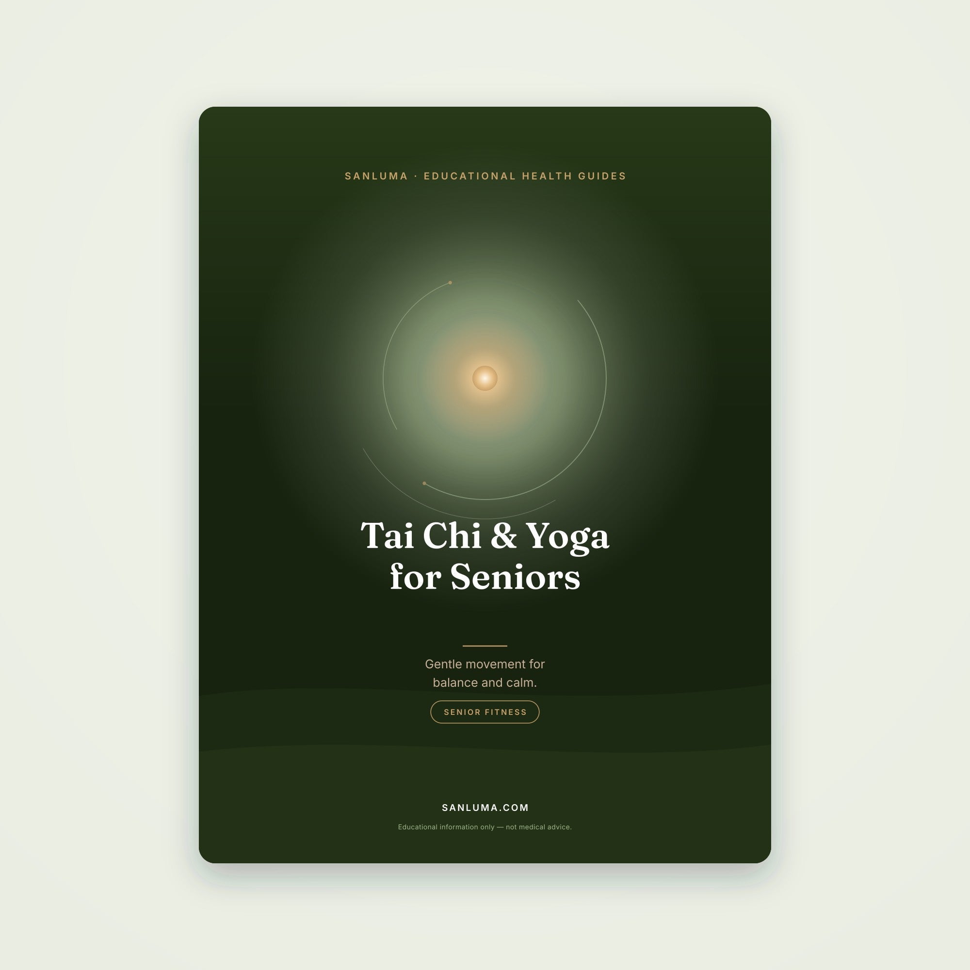 Tai Chi & Yoga for Seniors | SanLuma health guide cover