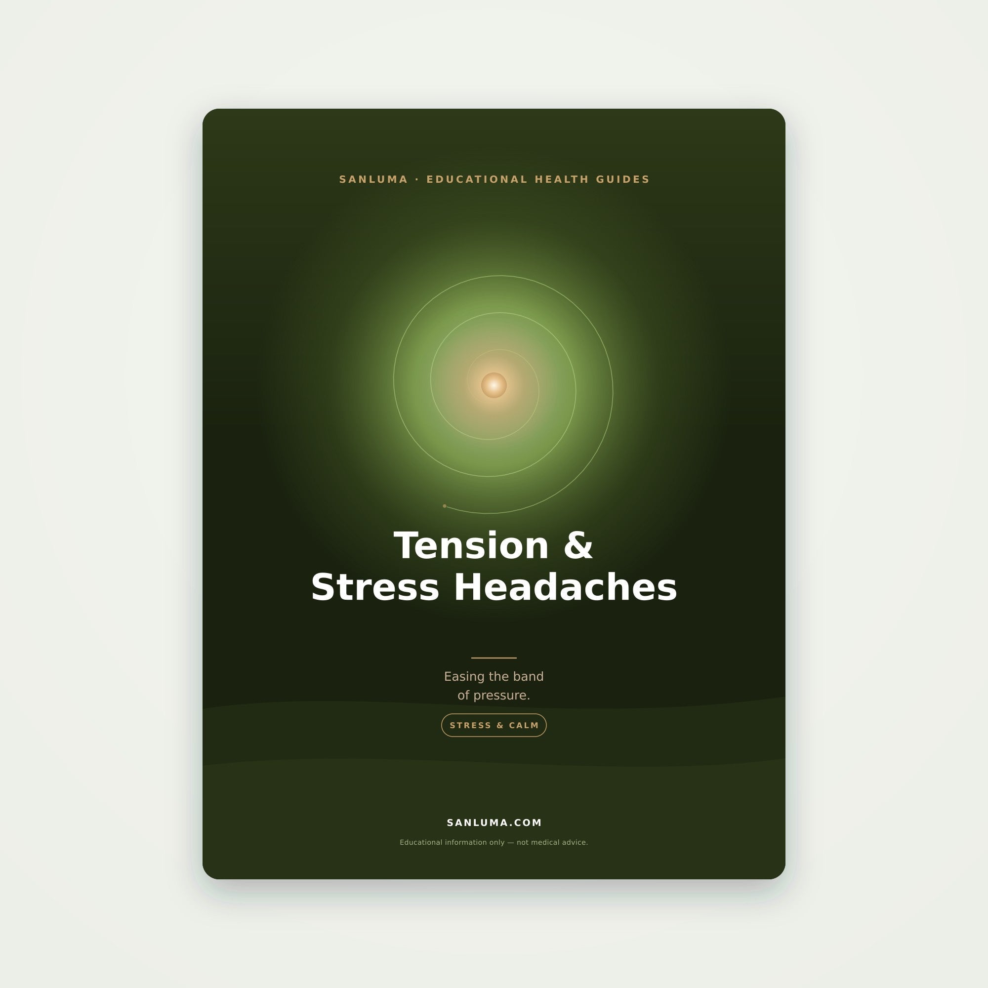 Tension & Stress Headaches | SanLuma health guide cover