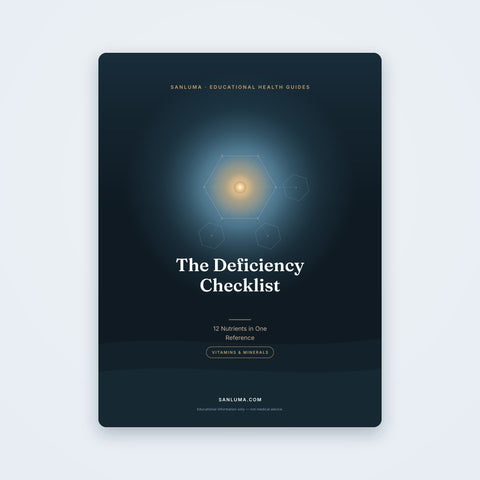 The Complete Vitamin & Mineral Deficiency Checklist — 12 Nutrients in One Reference