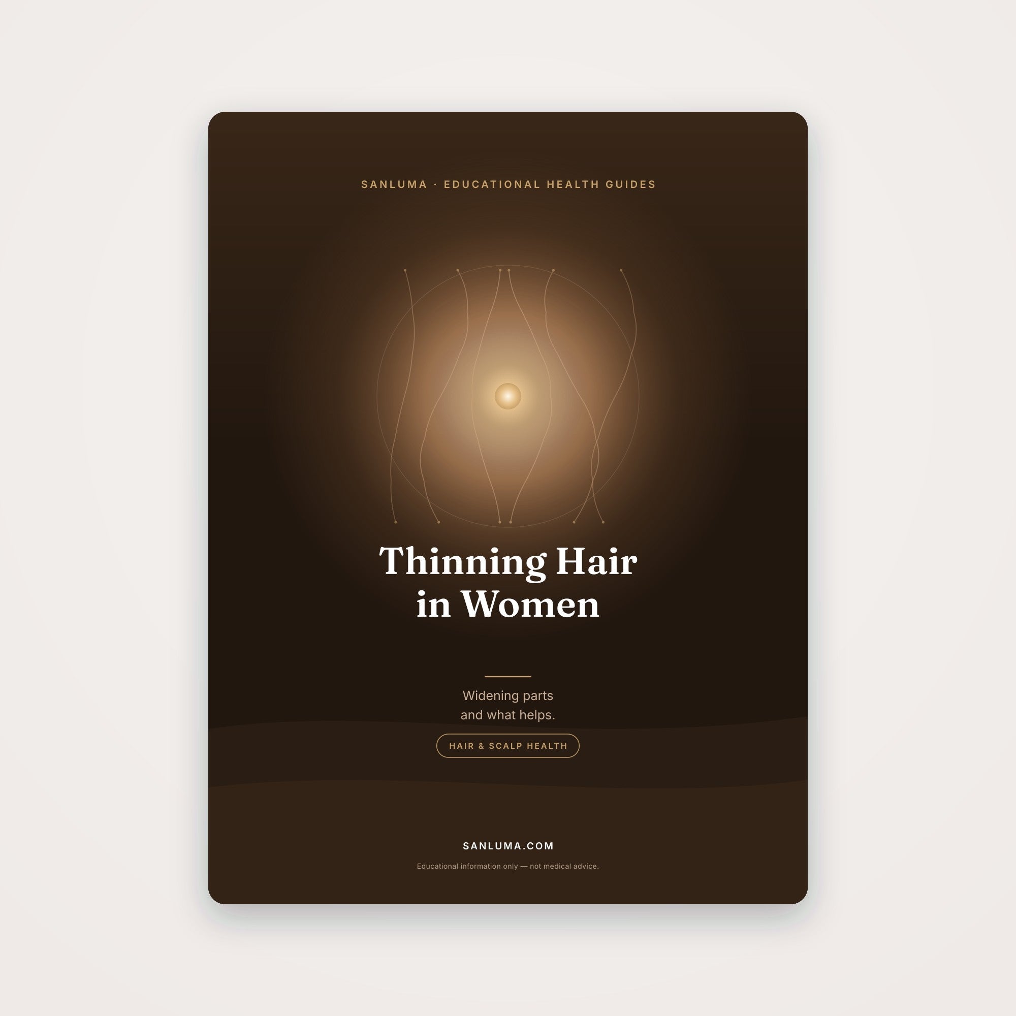 Thinning Hair in Women — What to Know | SanLuma health guide cover