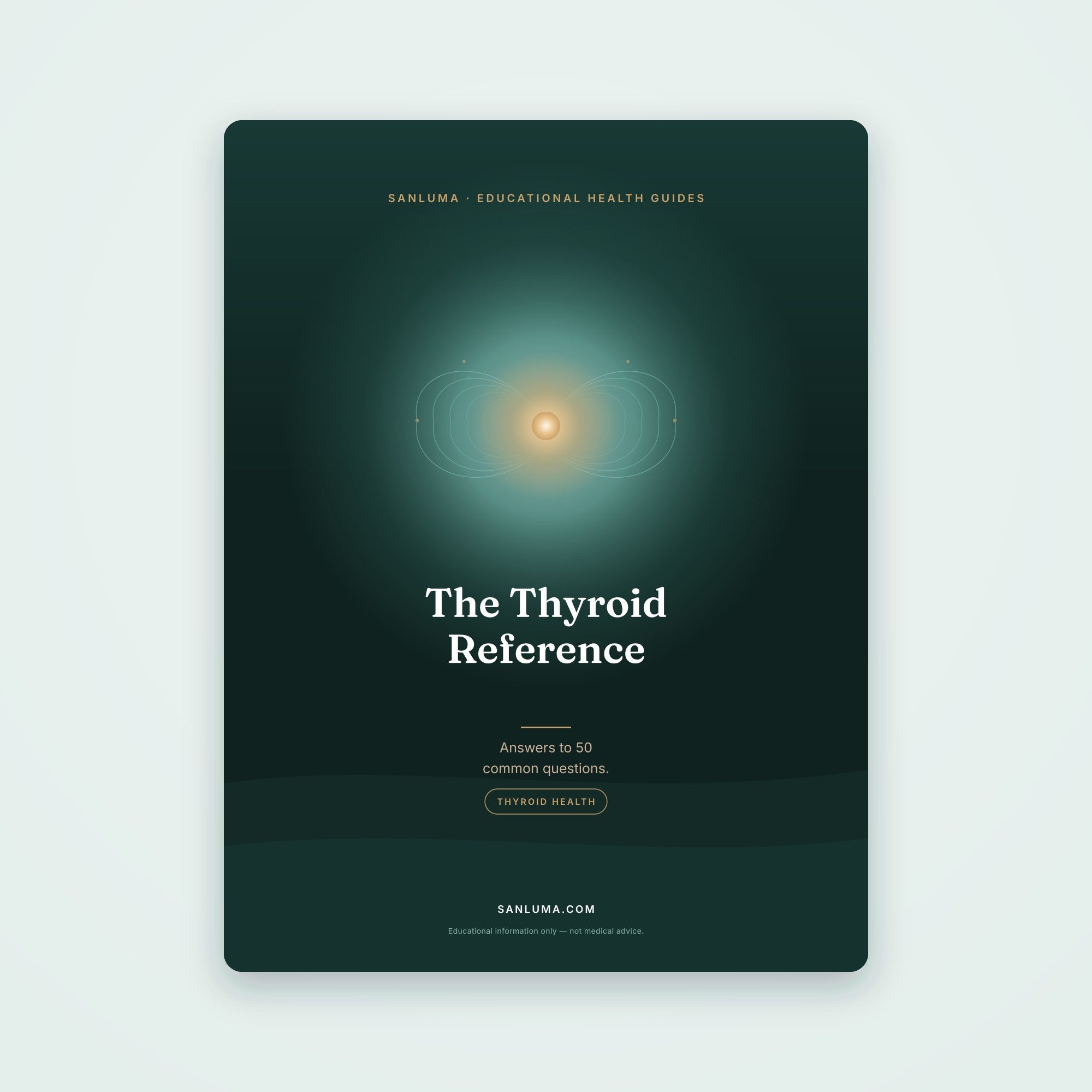 The Thyroid Reference — 50 Common Questions | SanLuma health guide cover