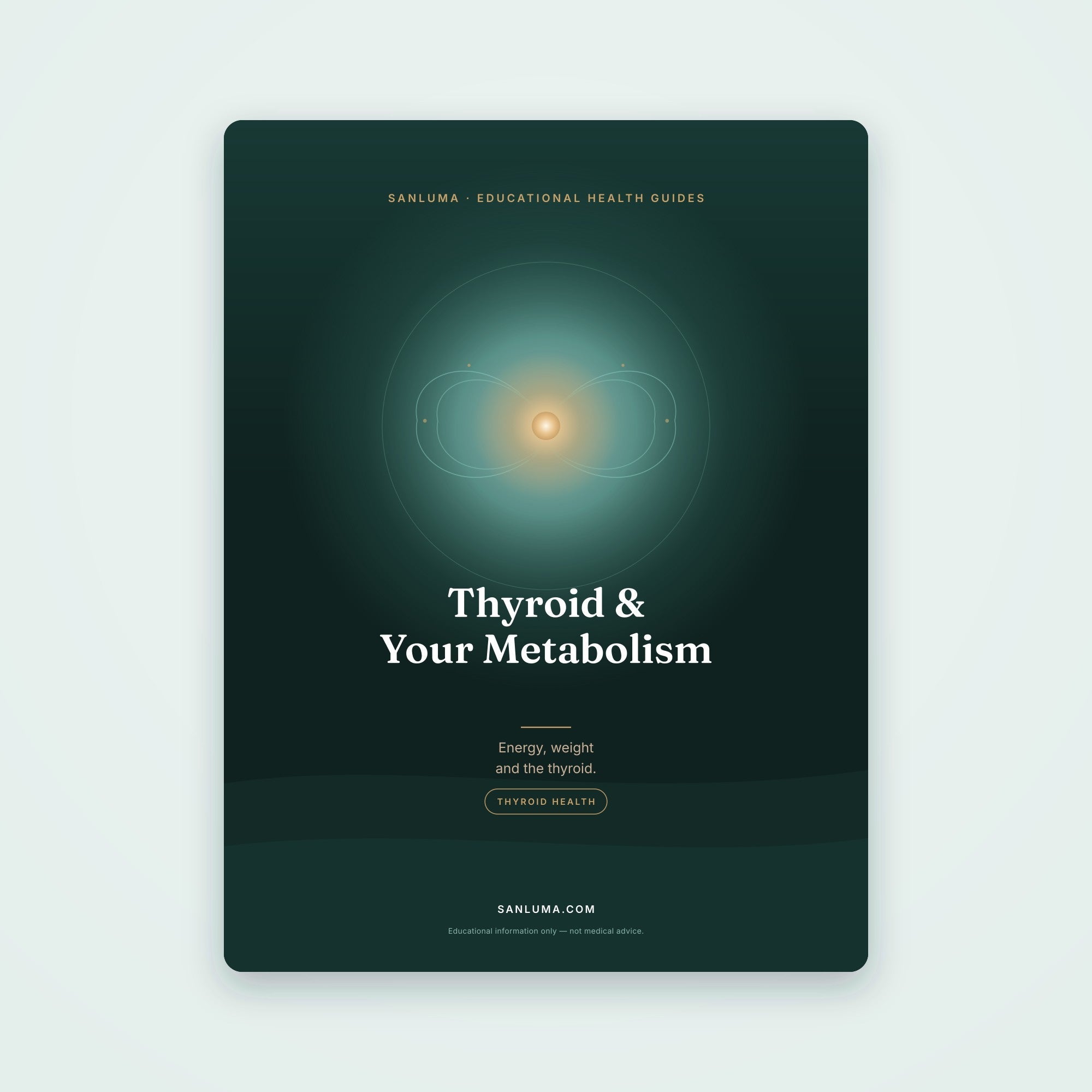 Thyroid & Your Metabolism — Energy & Weight | SanLuma health guide cover