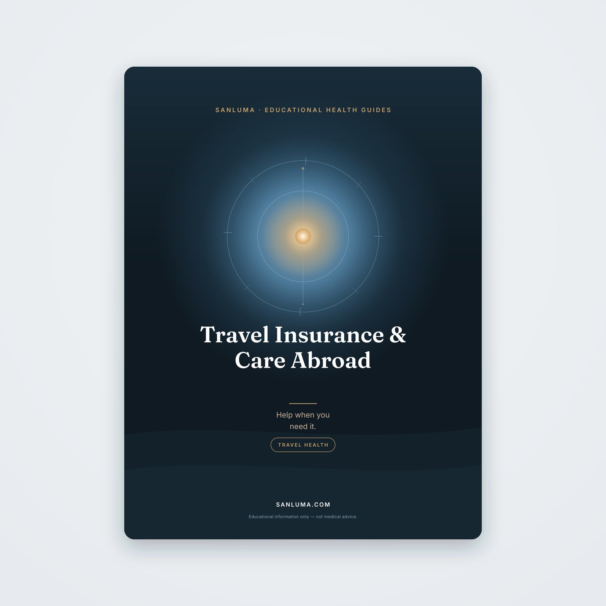 Travel Insurance & Getting Medical Care Abroad | SanLuma health guide cover