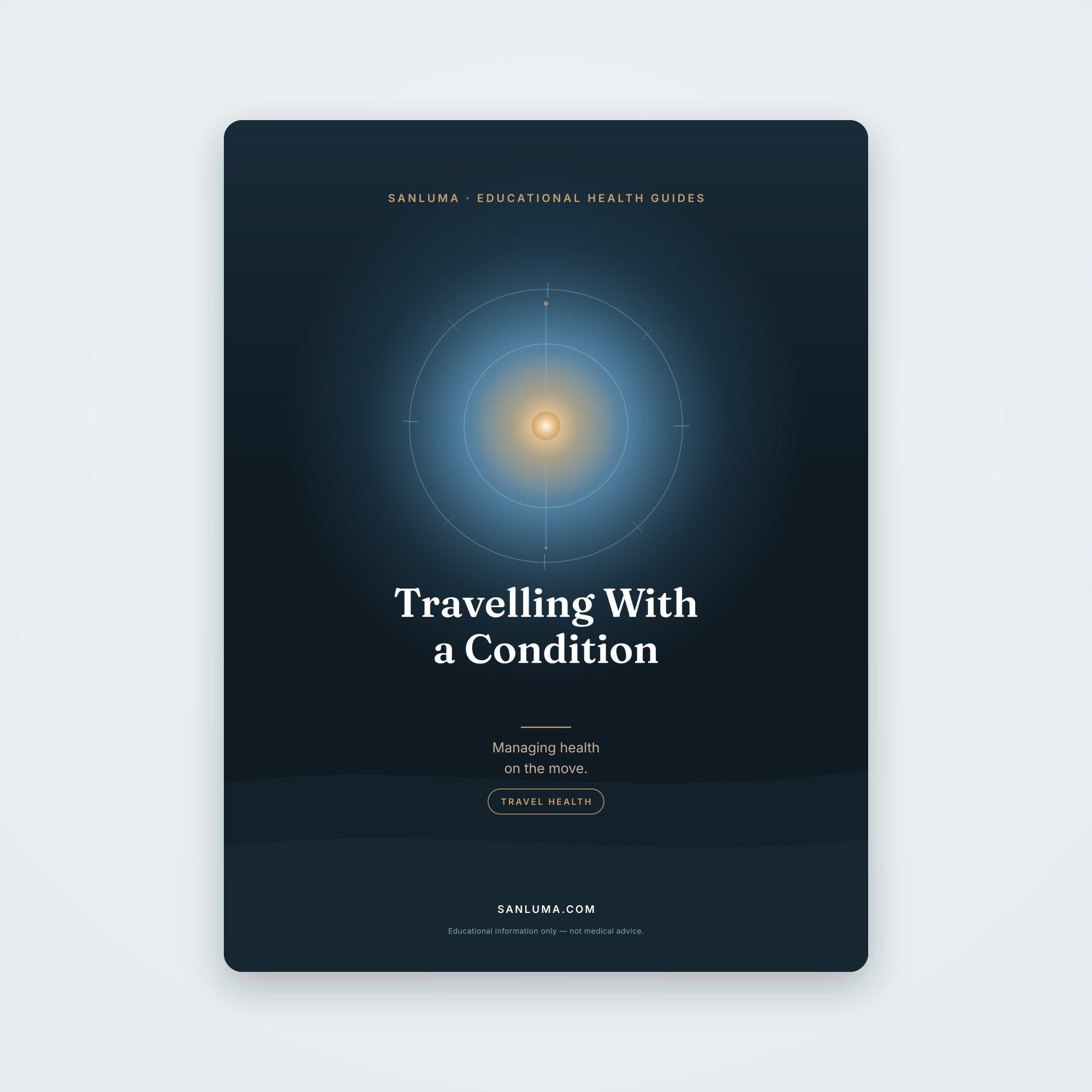 Travelling With a Chronic Condition | SanLuma health guide cover