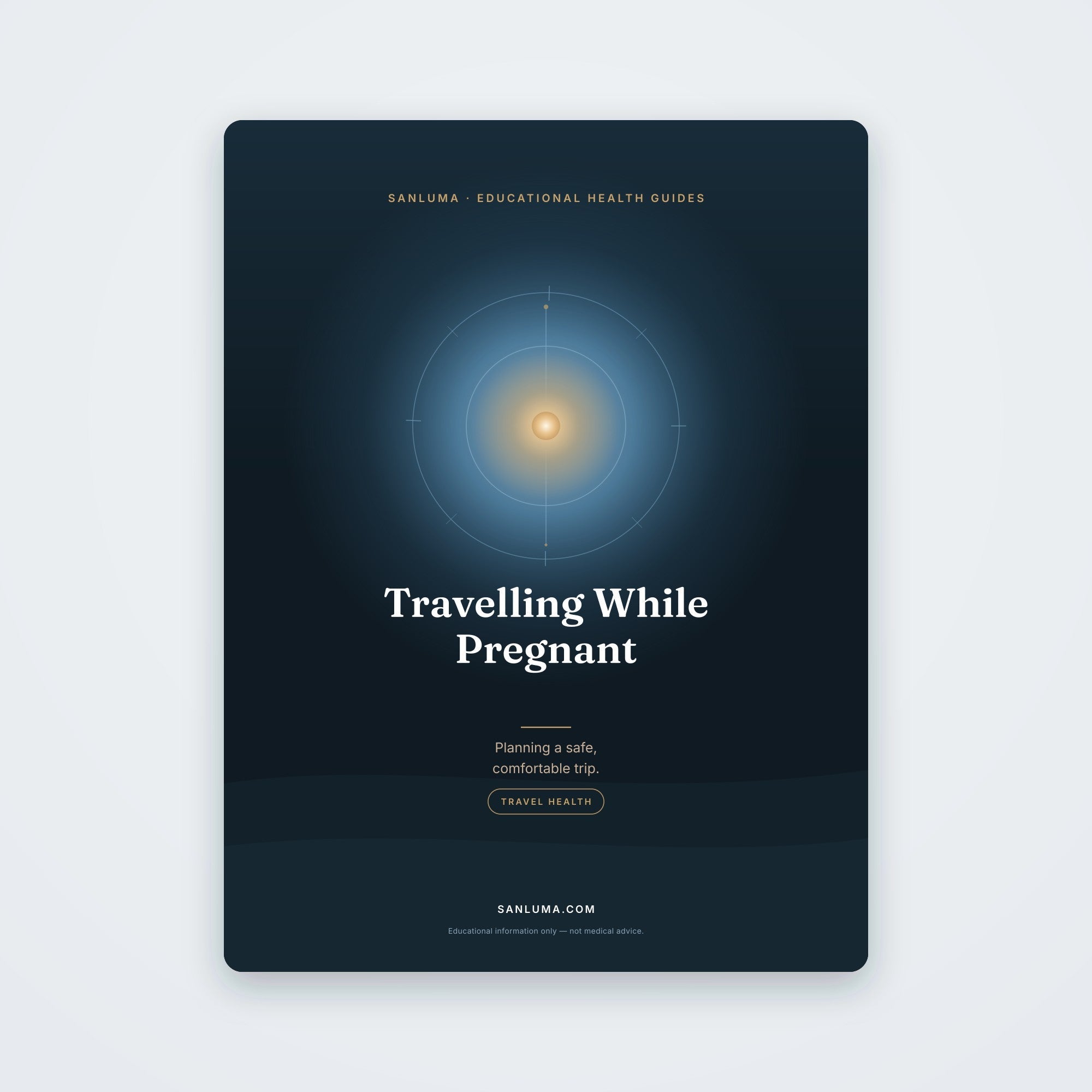 Travelling While Pregnant | SanLuma health guide cover