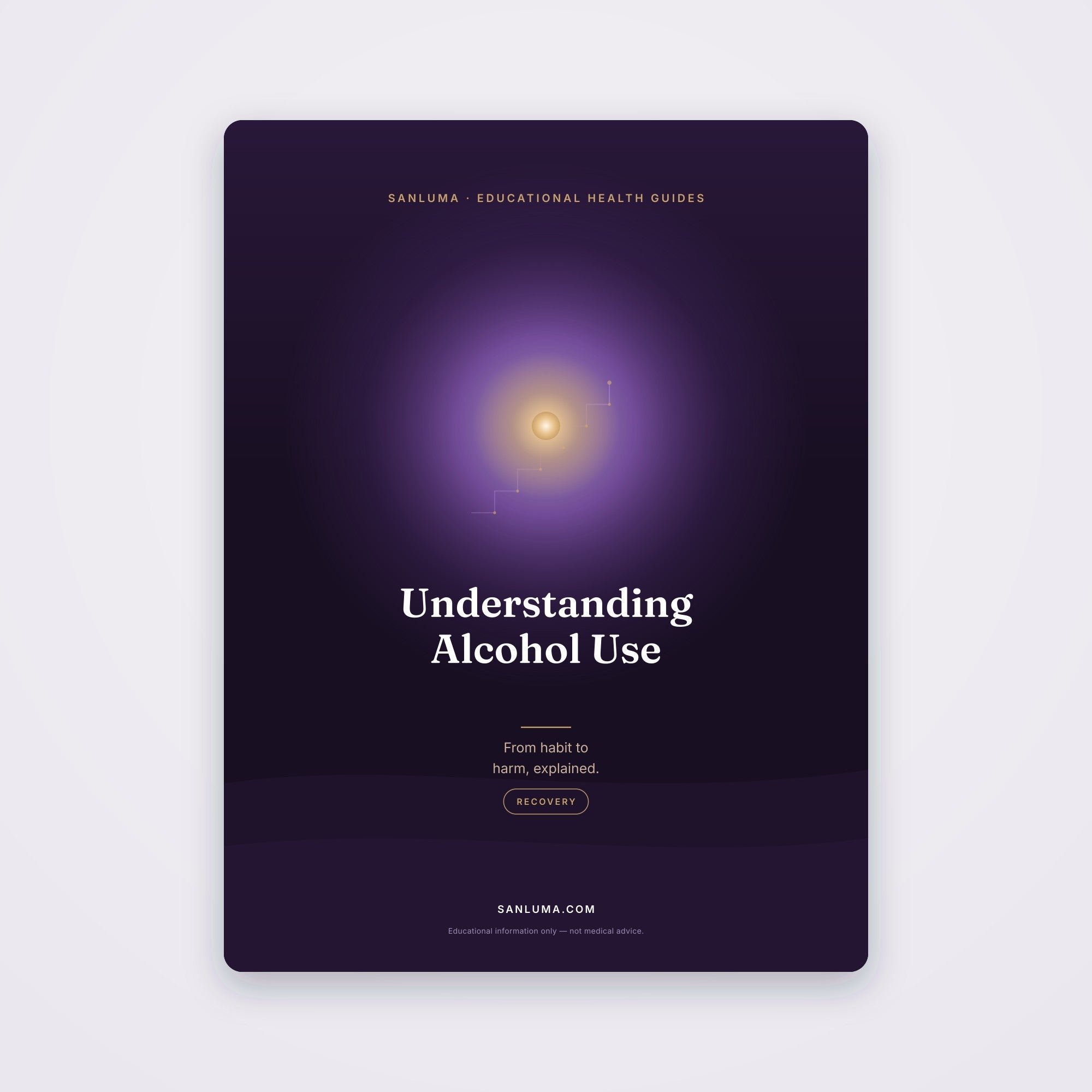 Understanding Alcohol Use — Habits & Harm | SanLuma health guide cover