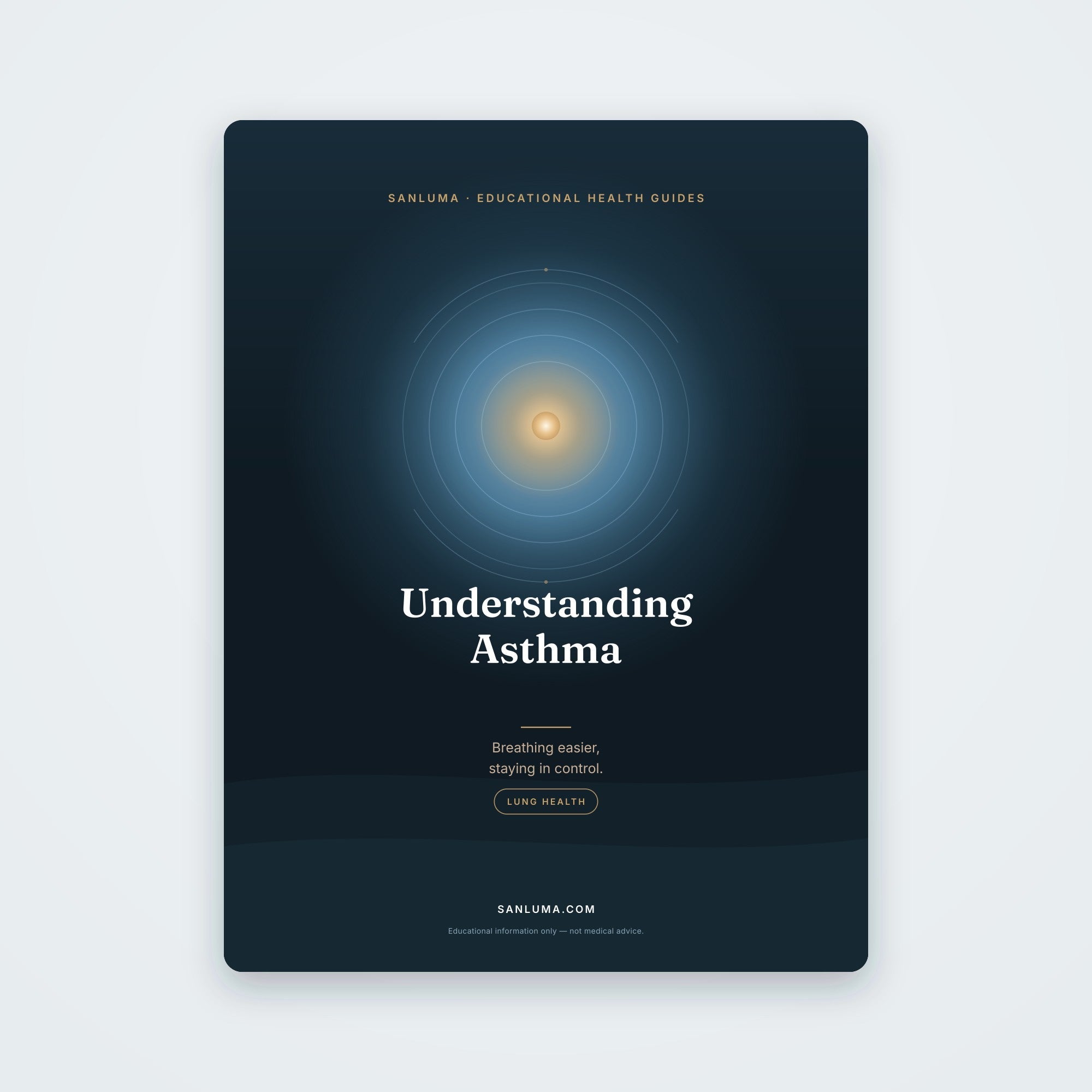 Understanding Asthma — Staying in Control | SanLuma health guide cover