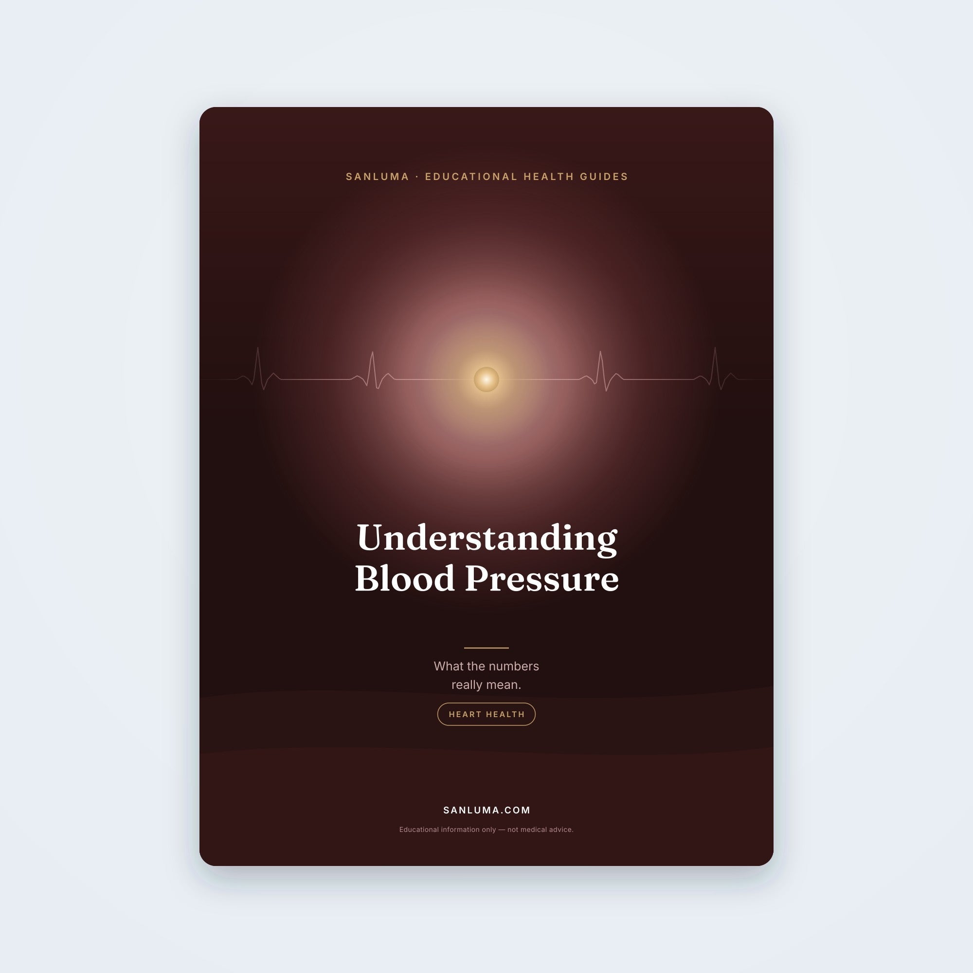 Understanding Blood Pressure — What the Numbers Mean | SanLuma health guide cover